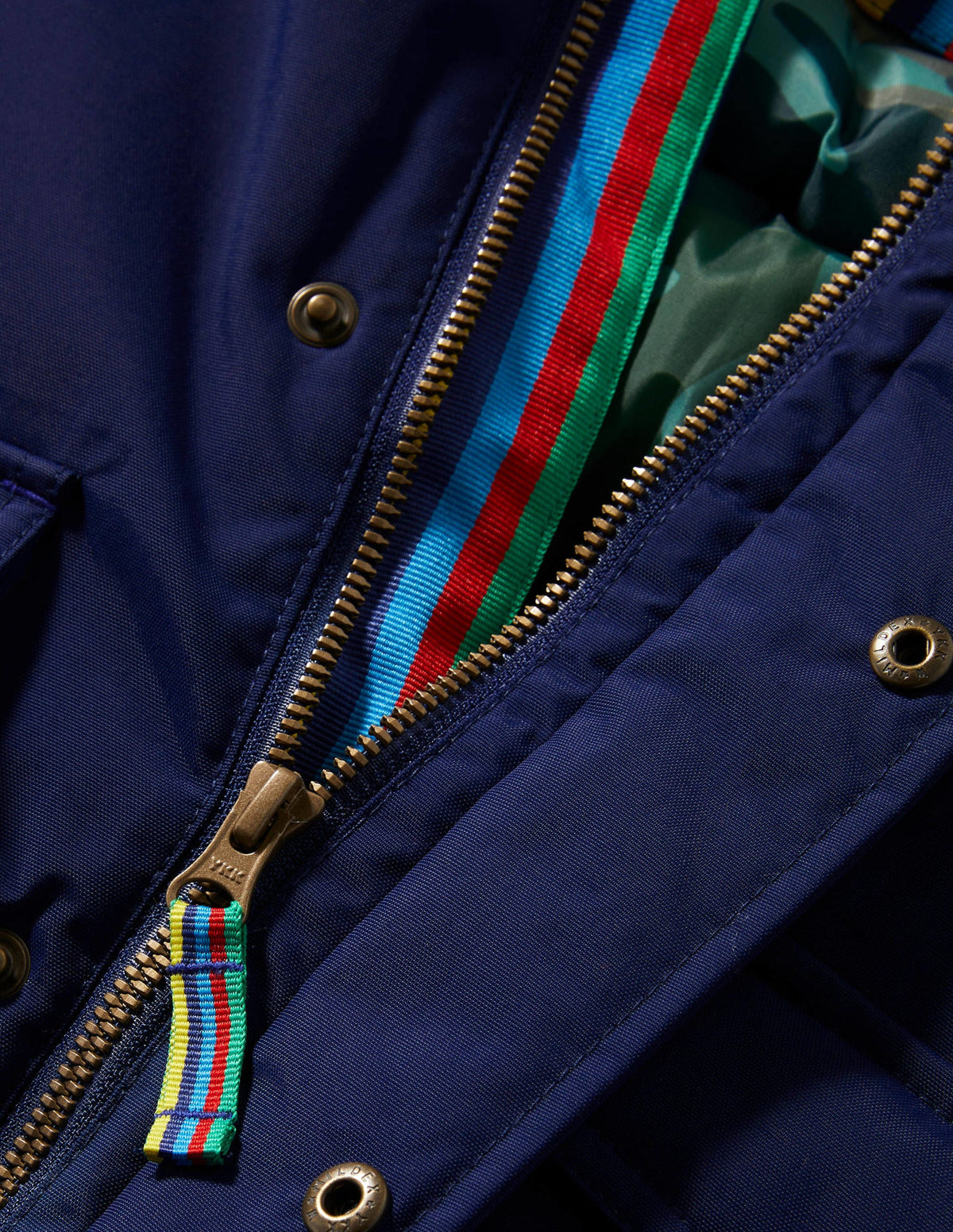 Navy Hooded Waterproof Parka-College Navy - Image 3