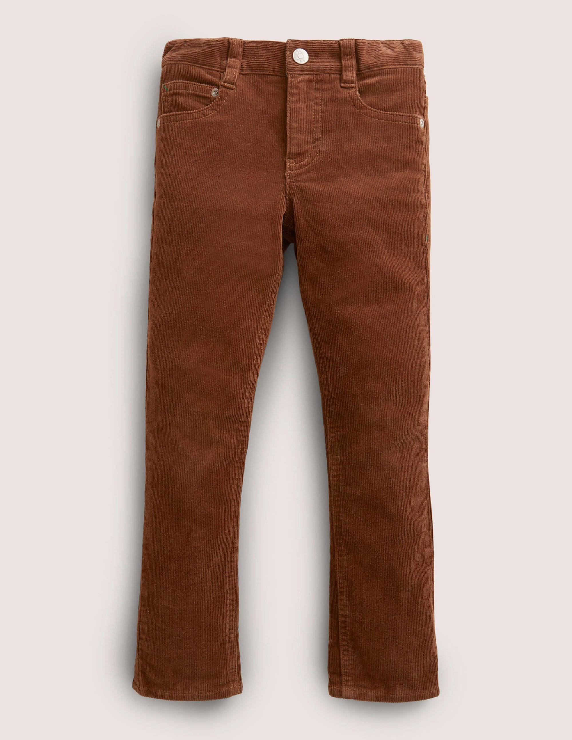 Slim Cord Stretch Jeans-Butterscotch Brown - Image 1