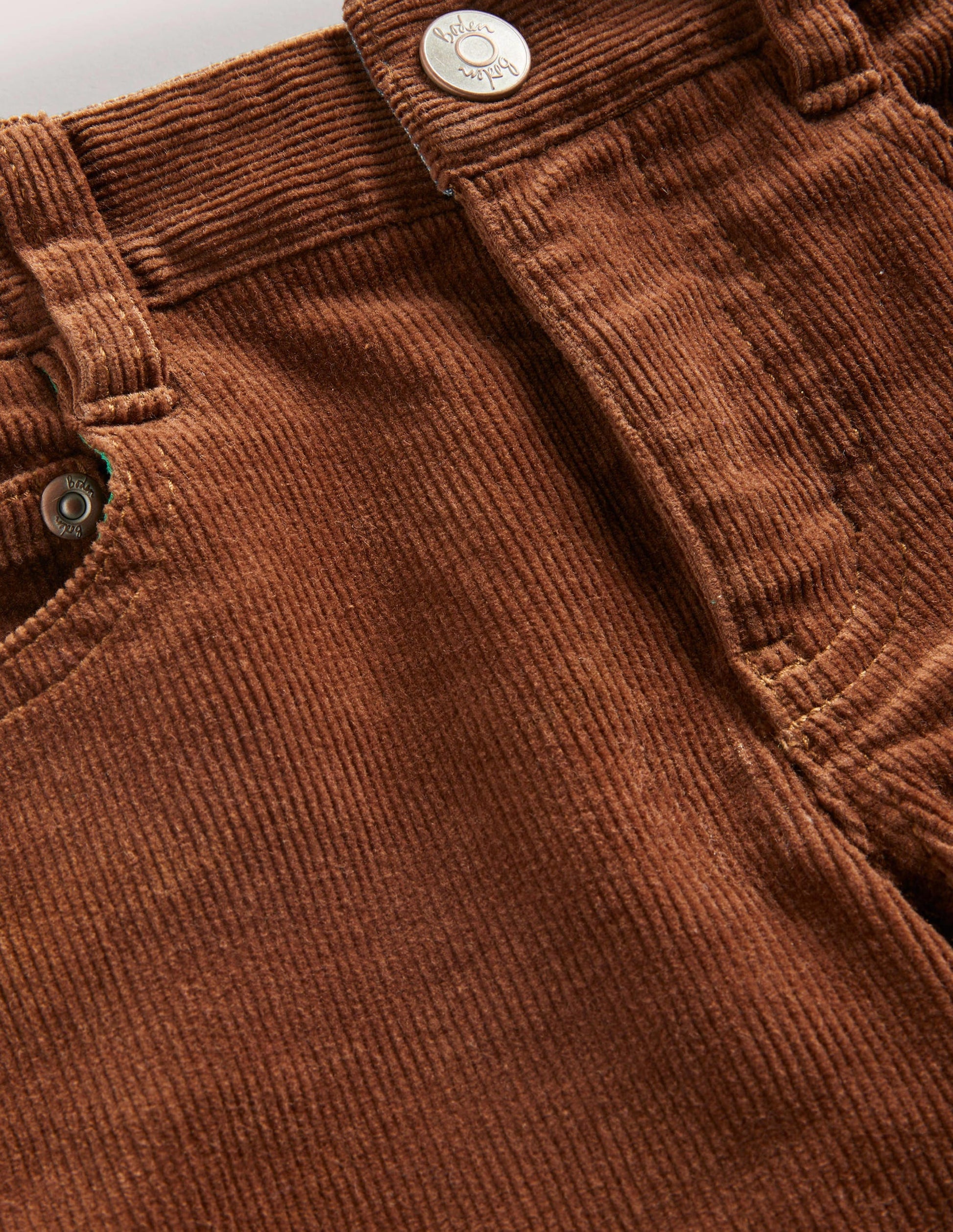 Slim Cord Stretch Jeans-Butterscotch Brown-3