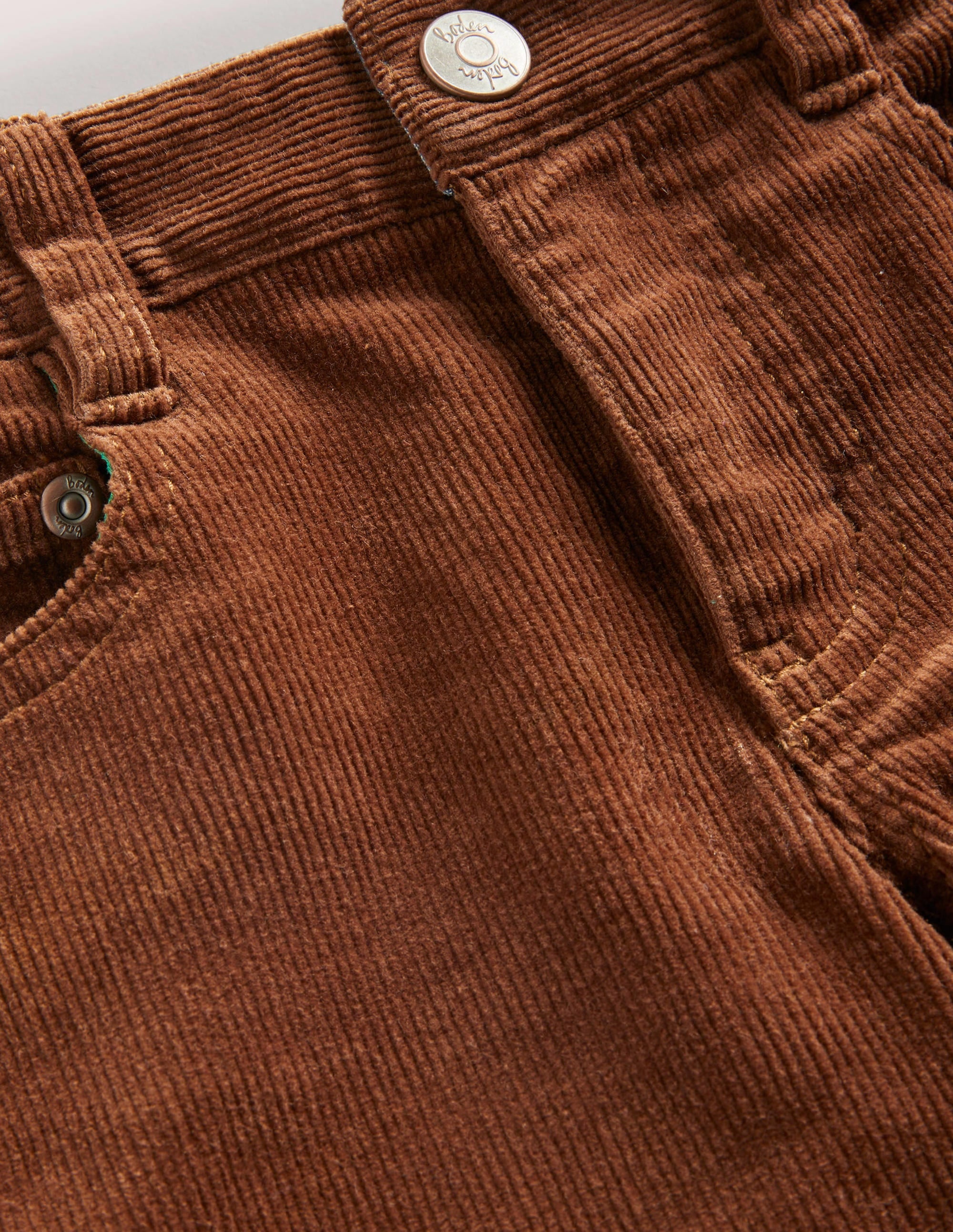 Slim Cord Stretch Jeans-Butterscotch Brown - Image 3
