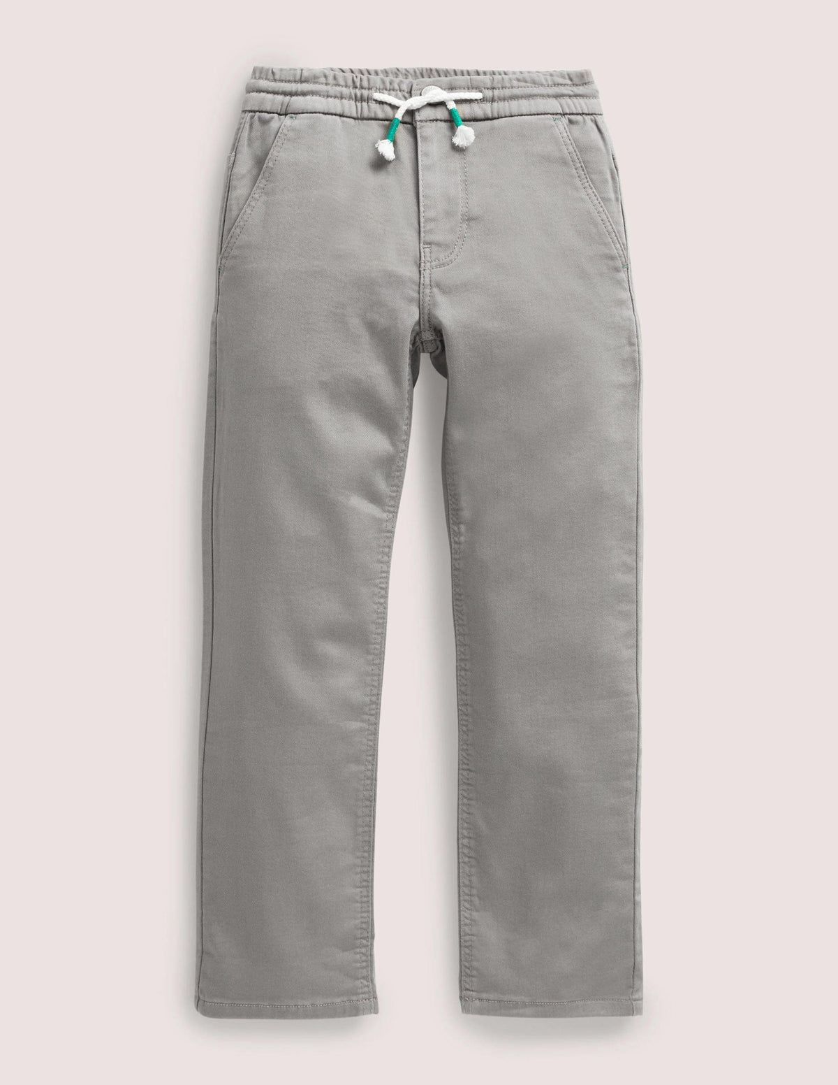 Jersey Straight Jeans-Grey - Image 1