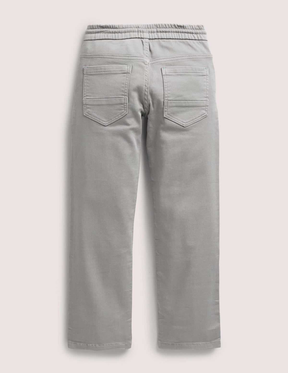 Jersey Straight Jeans-Grey-2