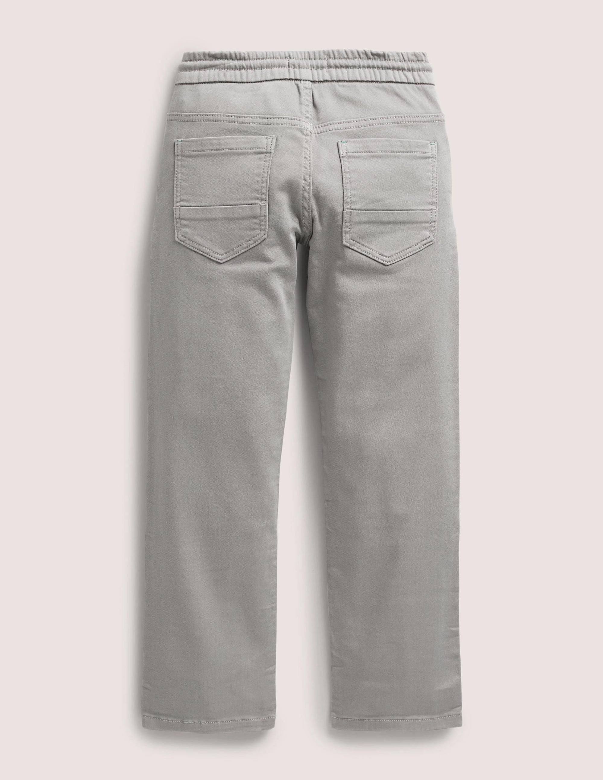 Jersey Straight Jeans-Grey - Image 2