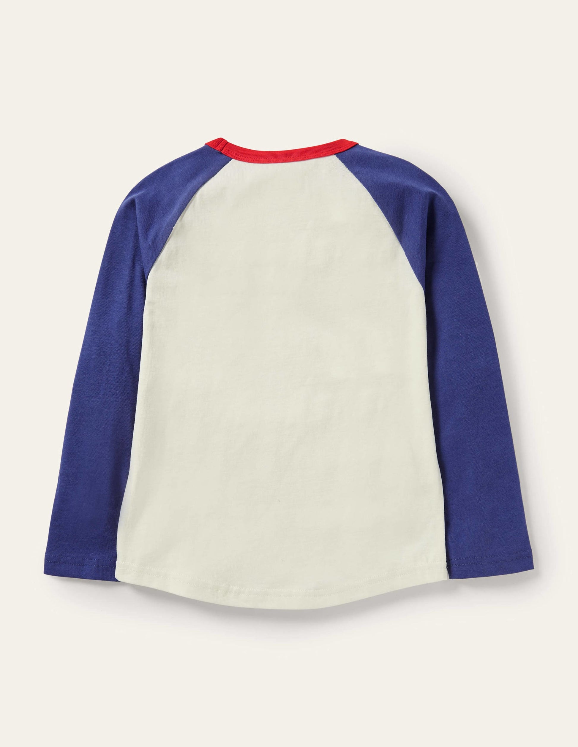 Printed Raglan T-shirt-Ivory Hug It Out-2