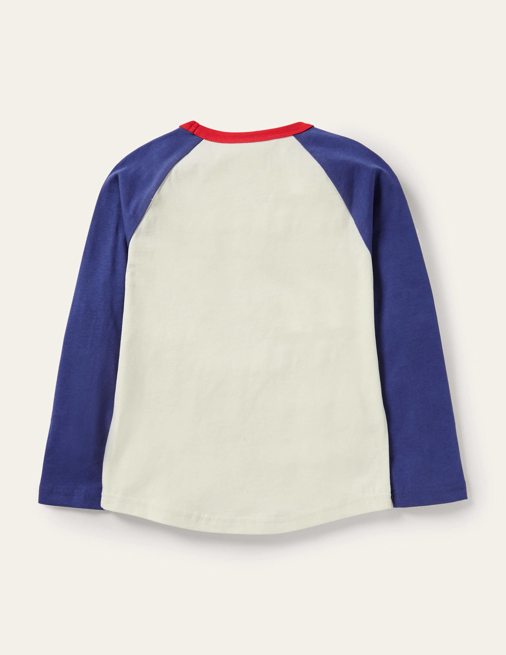 Printed Raglan T-shirt-Ivory Hug It Out - Image 2