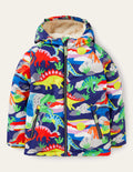 Cosy Sherpa-lined Anorak-Starboard Blue Multi Dino