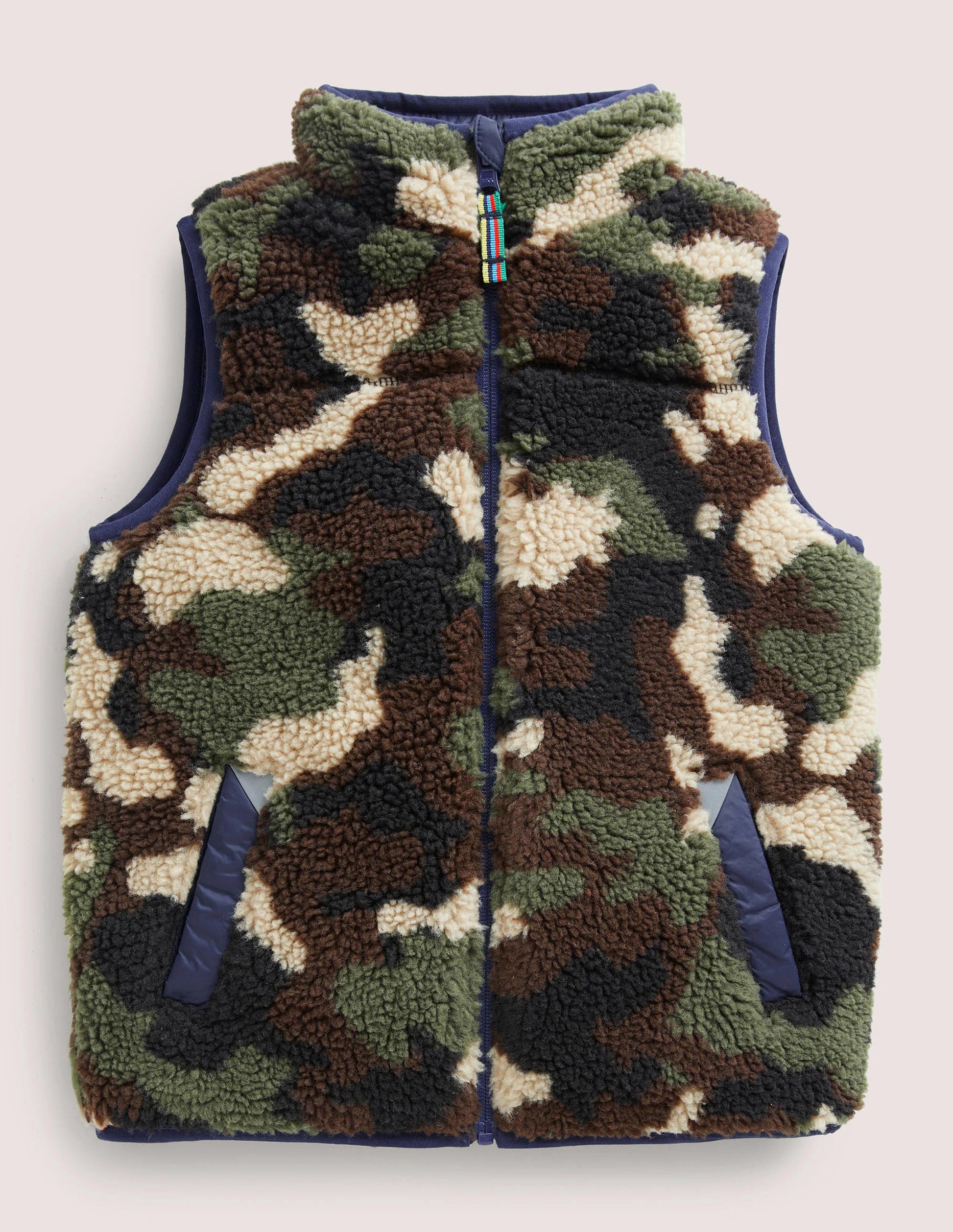 Reversible Navy/Camo Borg Gilet-College Navy/Camo Borg-1