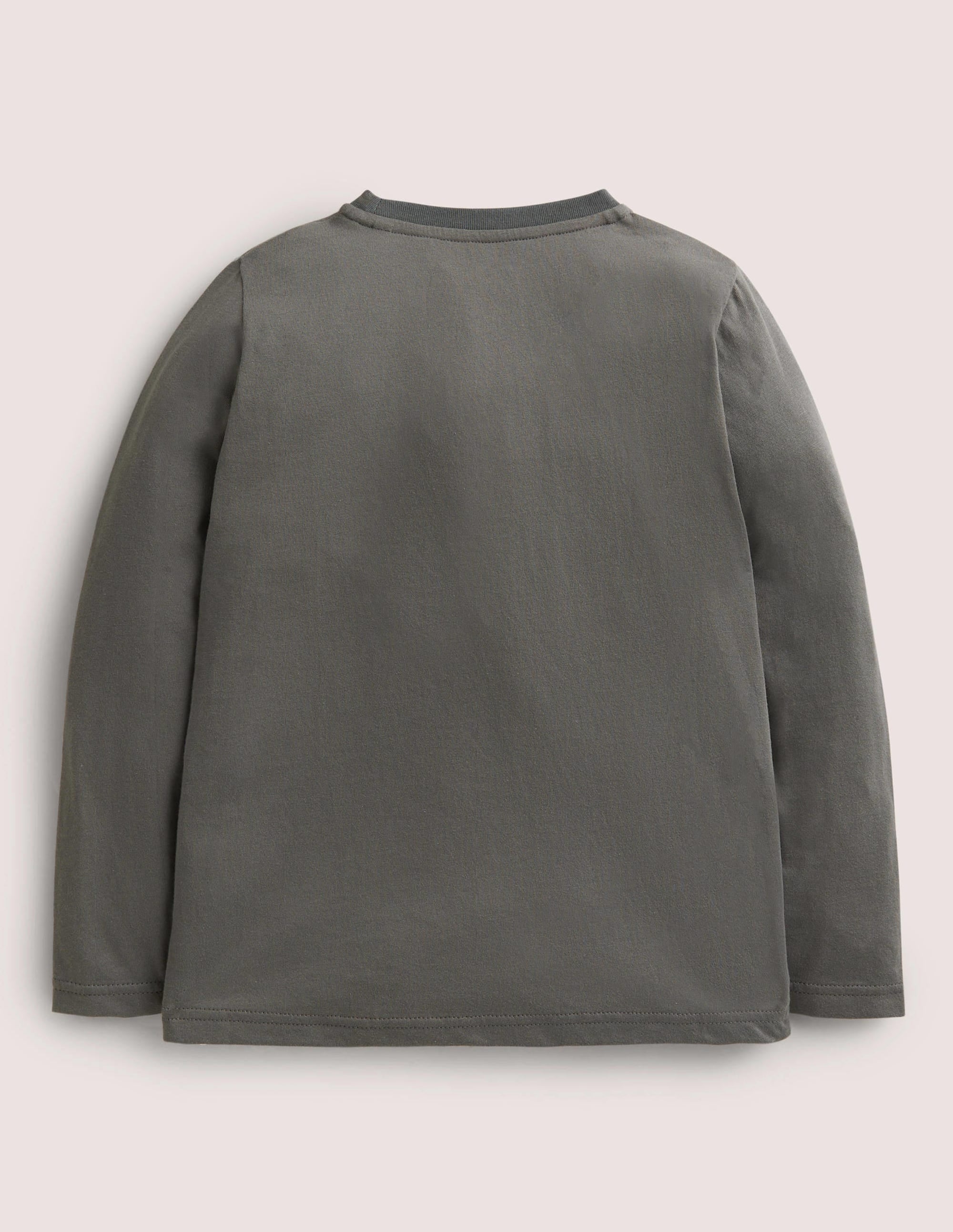 Lift-the-Flap Appliqué T-shirt-Smoke Grey Car - Image 2