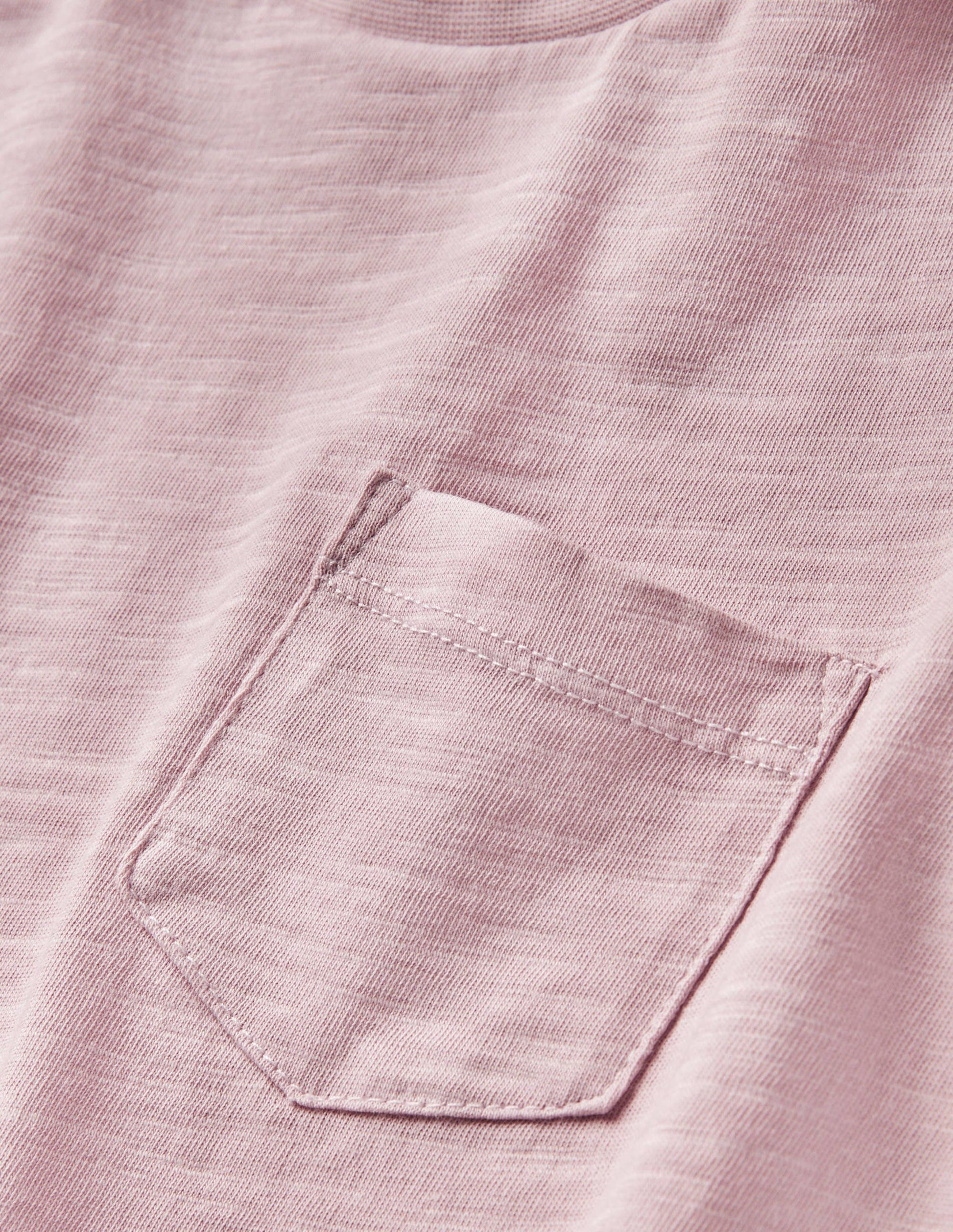 Striped Washed Slub T-shirt-French Pink-3
