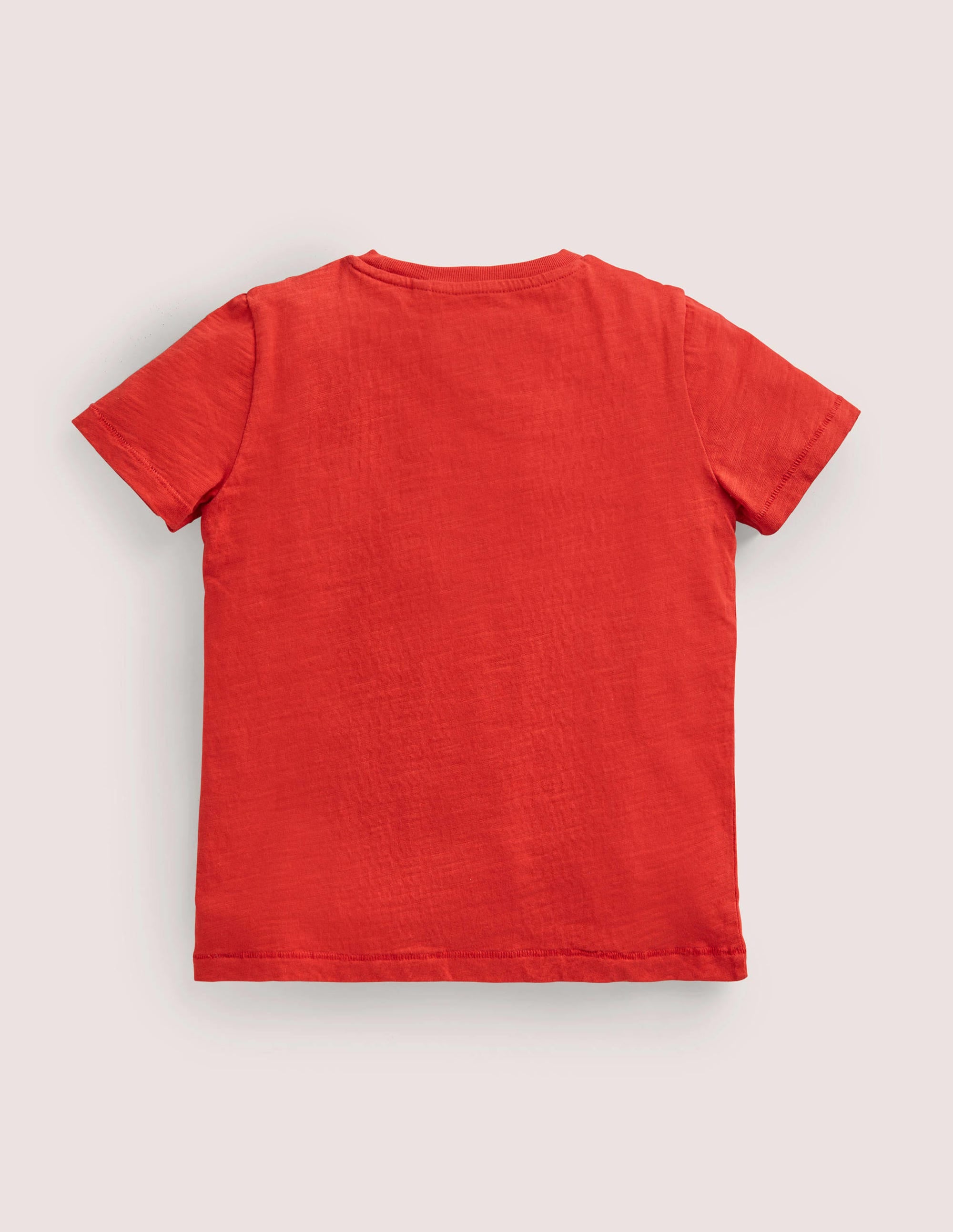 Striped Washed Slub T-shirt-Red Peppadew - Image 2