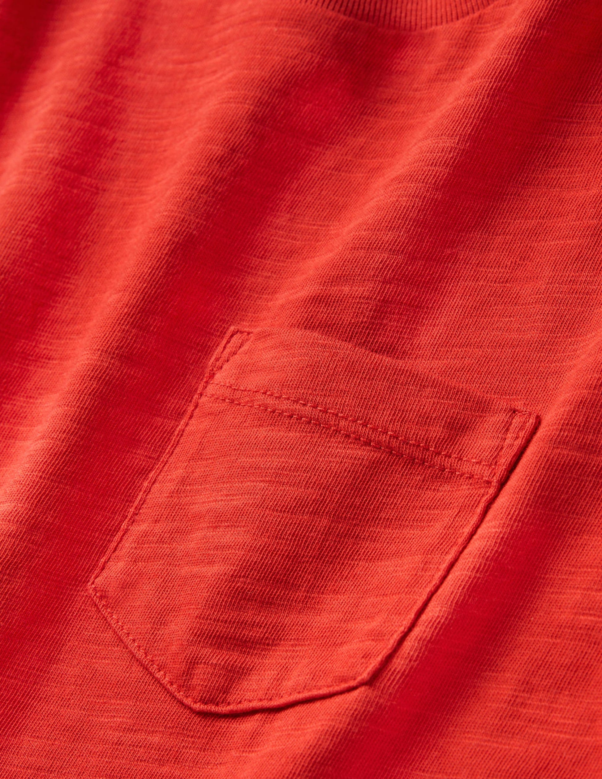 Striped Washed Slub T-shirt-Red Peppadew-3
