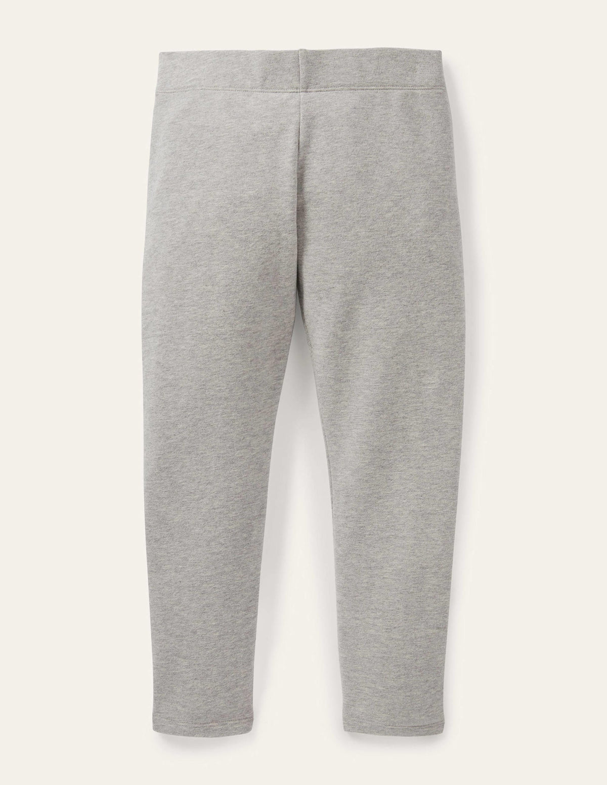 Plain Cosy Leggings-Grey Marl-2