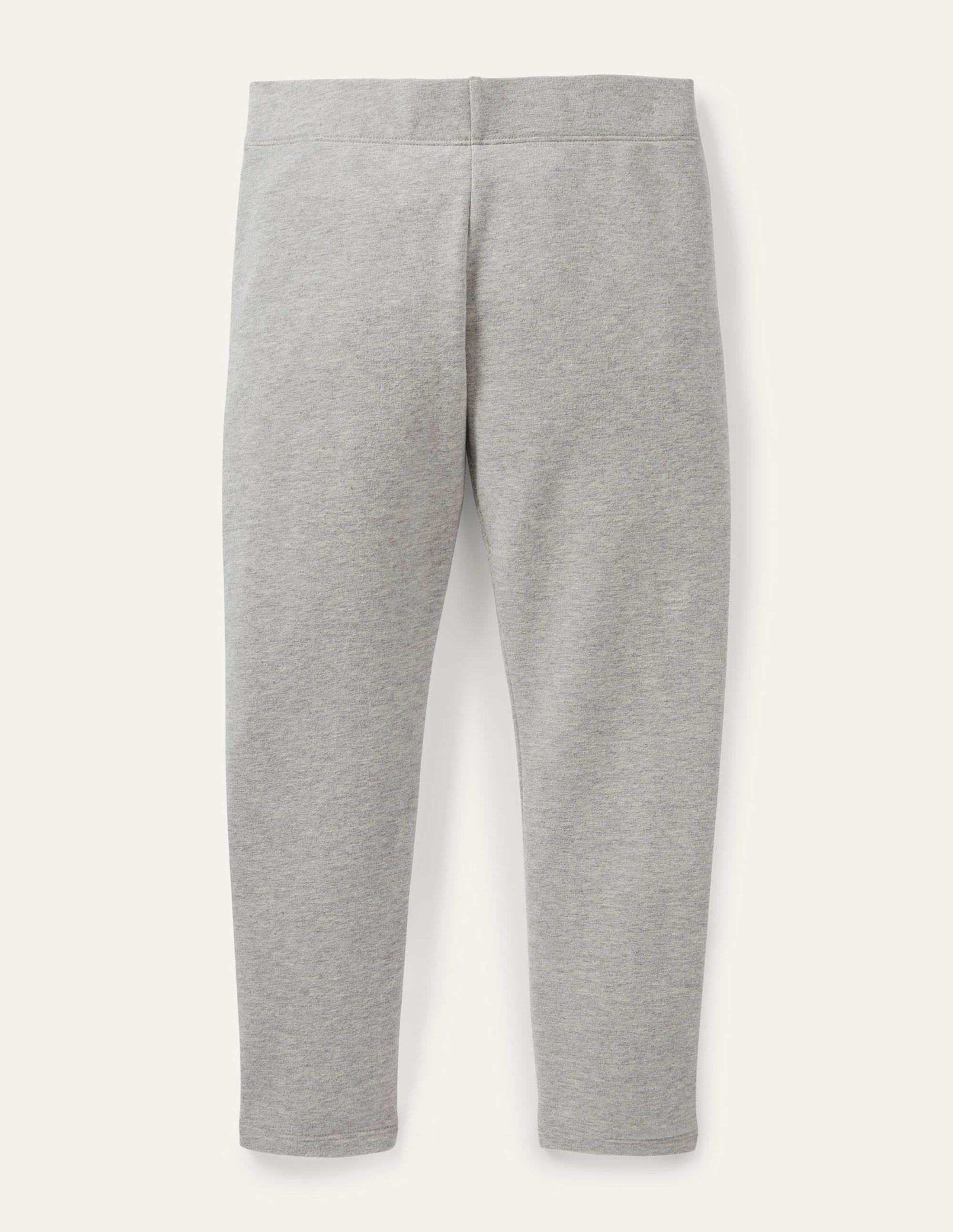 Plain Cosy Leggings-Grey Marl - Image 2