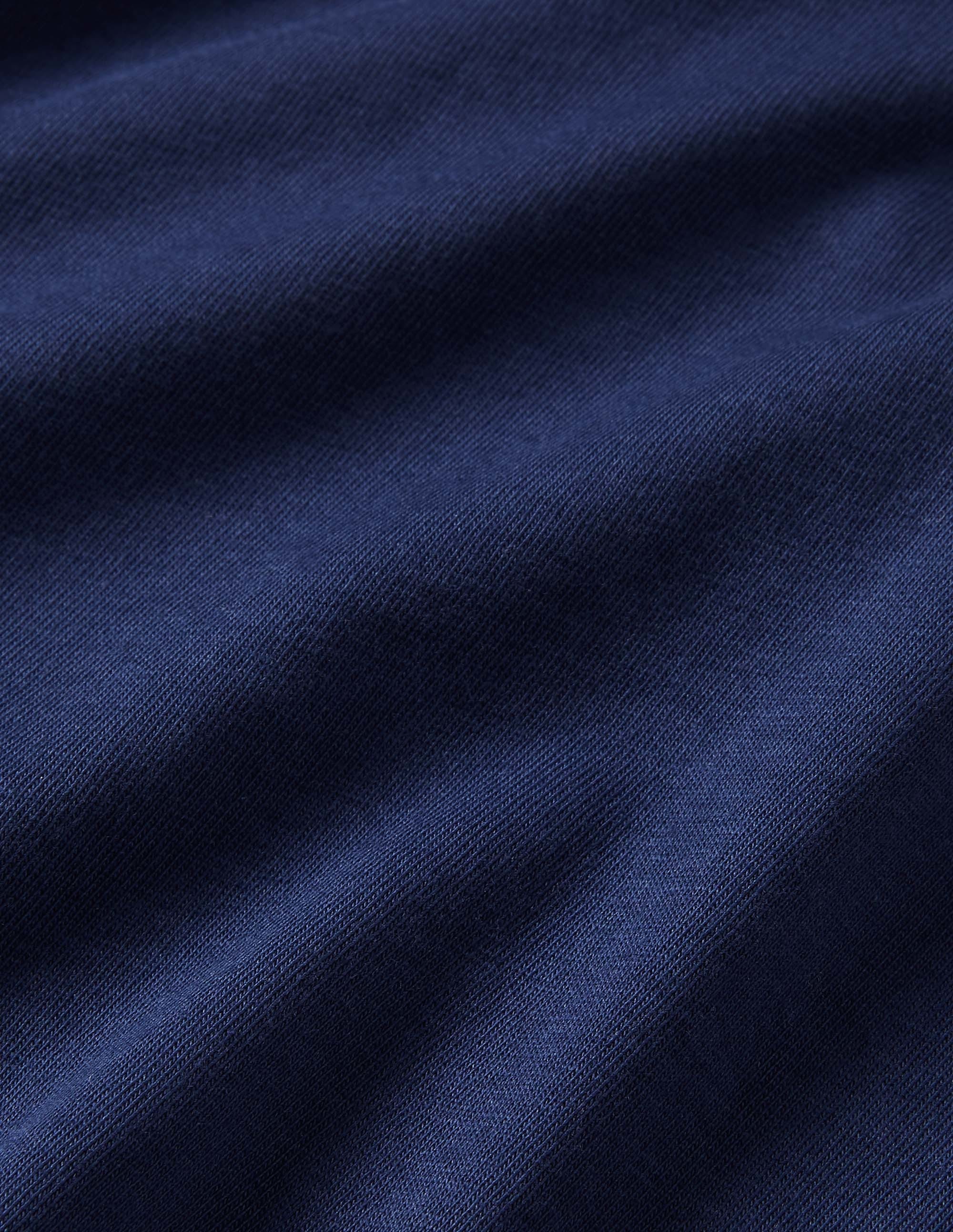 Roll Neck Supersoft T-shirt-College Navy - Image 3