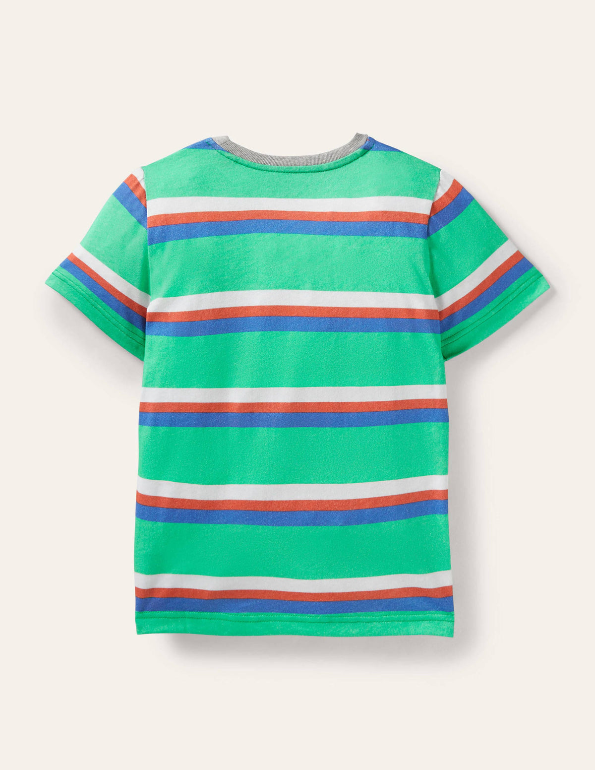 Slub Washed T-shirt-Tropical Green/Bluebell Blue - Image 2