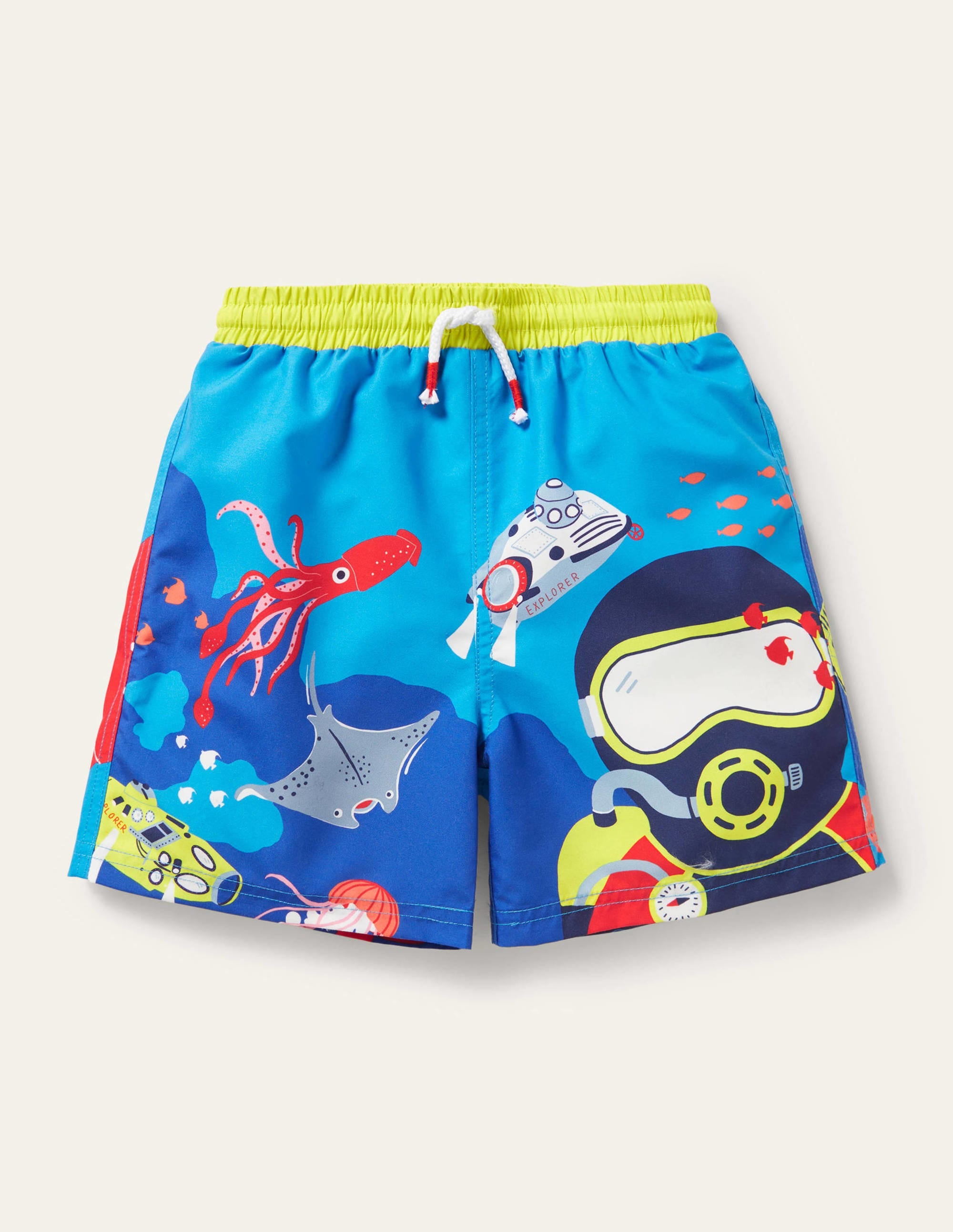 Swim Shorts-Moroccan Blue, Deep Sea Diver - Image 1