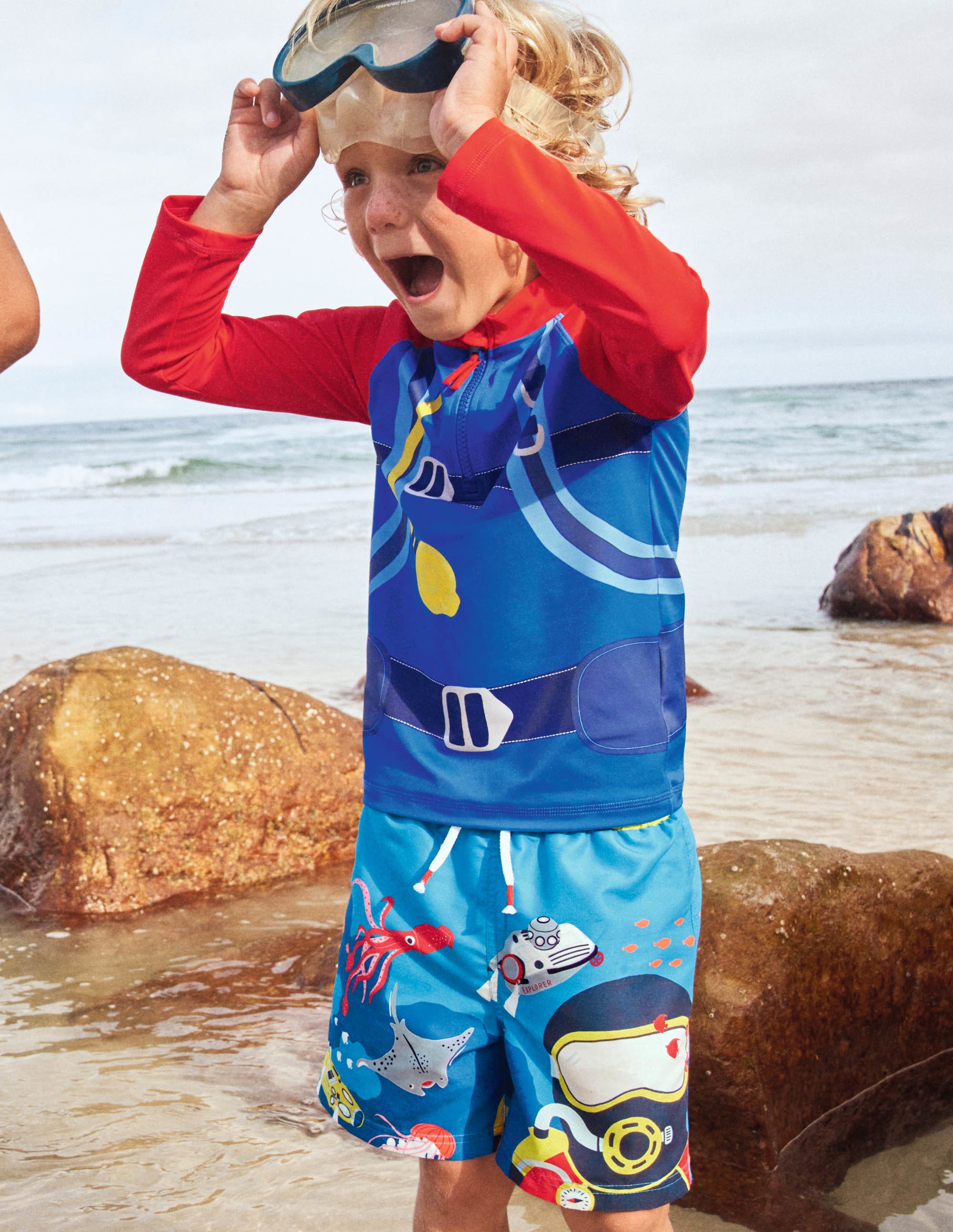 Swim Shorts-Moroccan Blue, Deep Sea Diver - Image 4