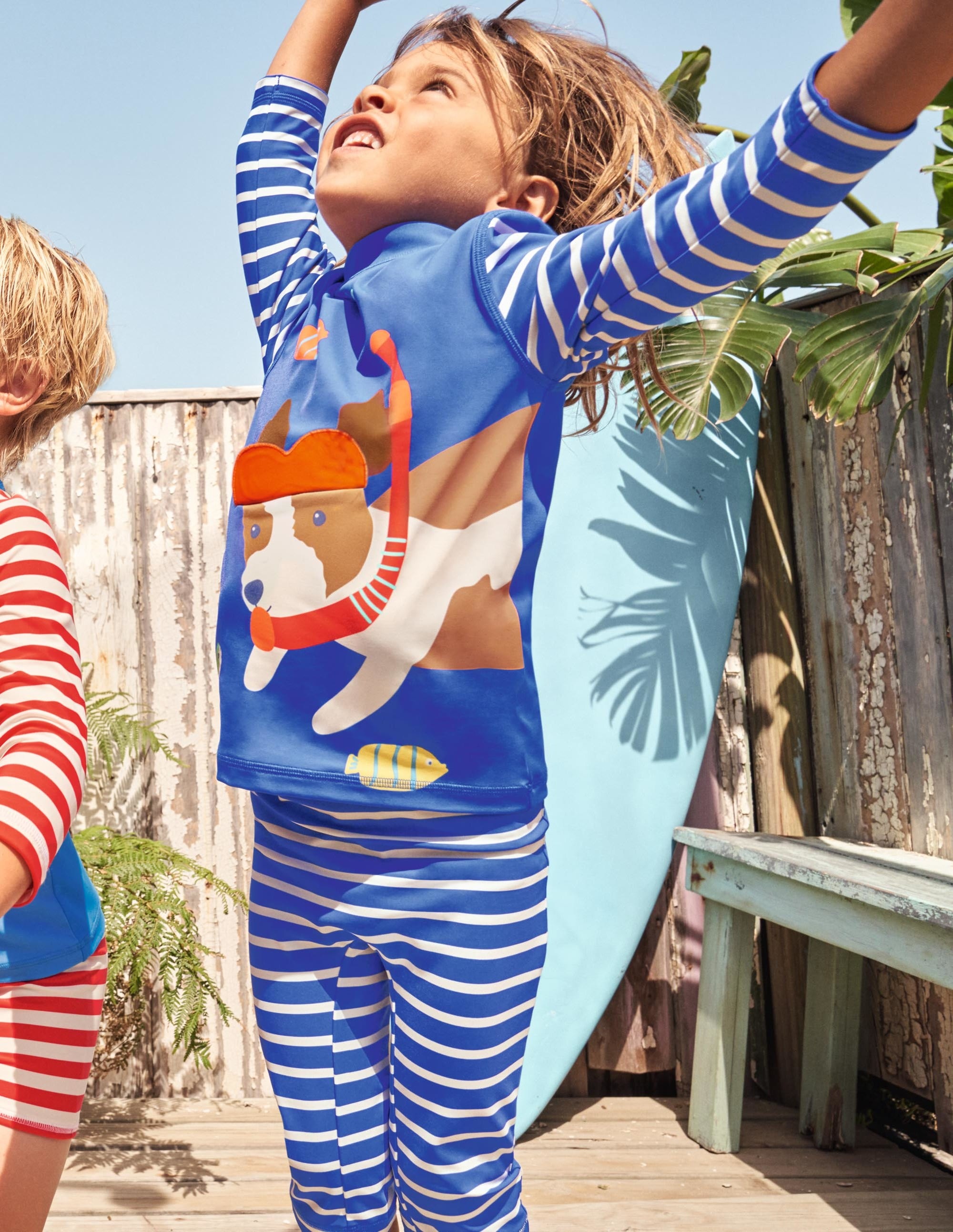 Sun Safe Surf Set-Scuba Sprout/Stripe - Image 5
