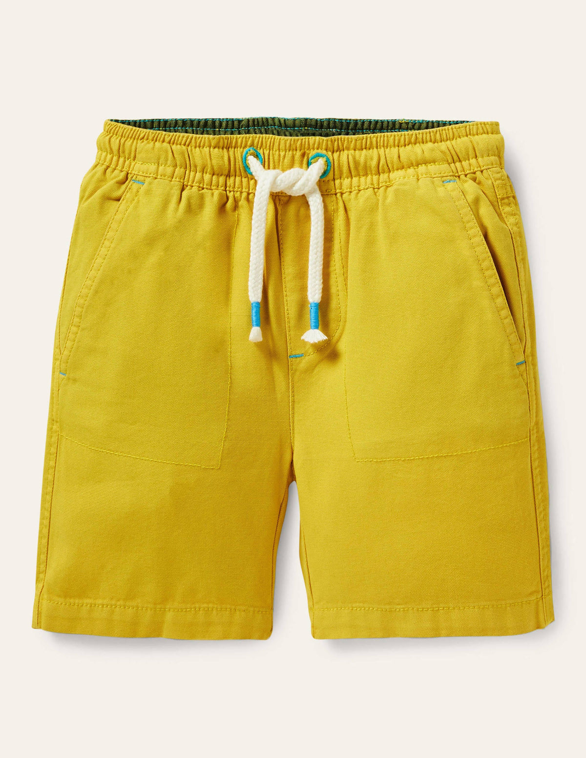 Pull-on Drawstring Shorts-Daffodil Yellow - Image 1