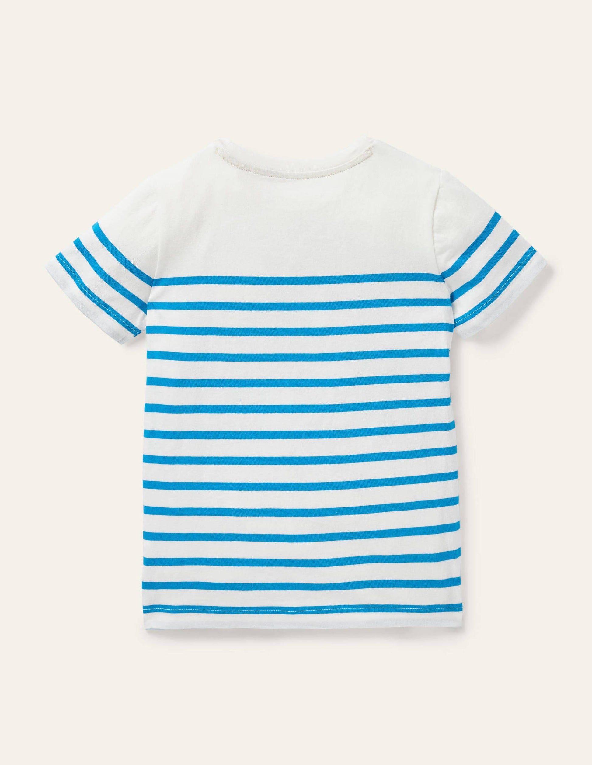 Animal Breton T-shirt-Malibu Blue/Ivory Leopard-2