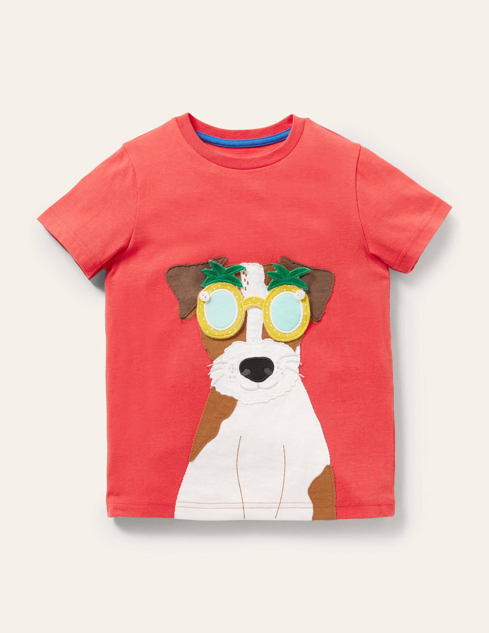 Stick-On Appliqué T-shirt-Strawberry Tart Red Sprout - Image 1