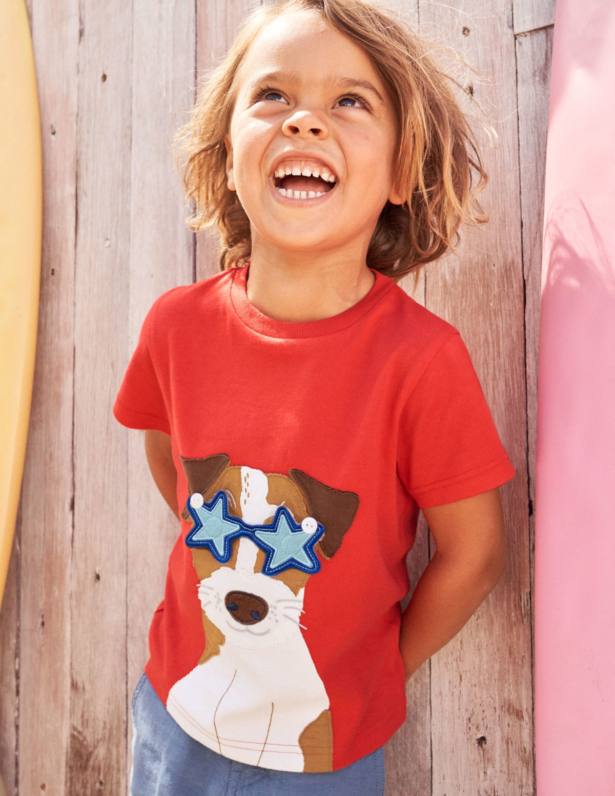 Stick-On Appliqué T-shirt-Strawberry Tart Red Sprout-7