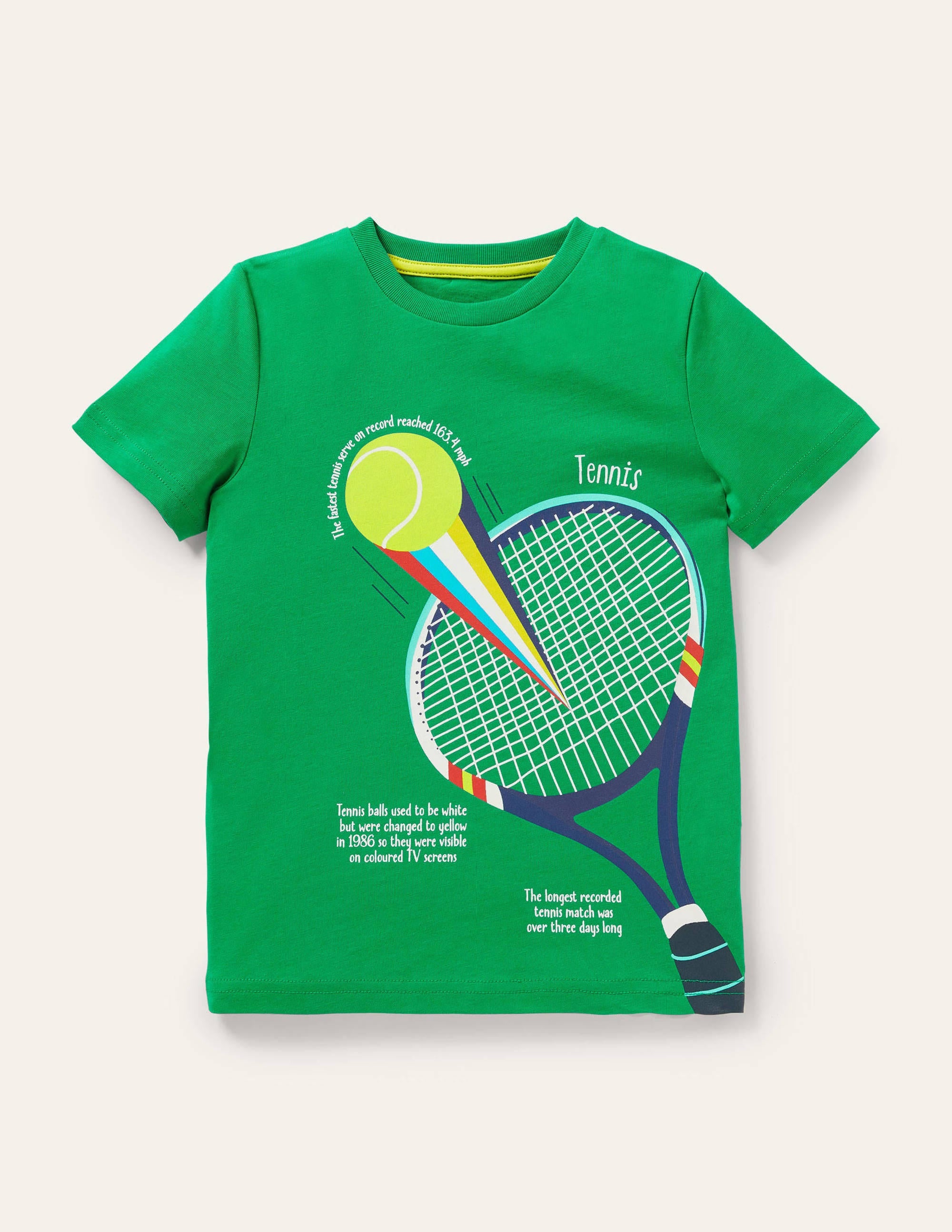 Sport Printed Graphic T-shirt-Highland Green Tennis - Image 1
