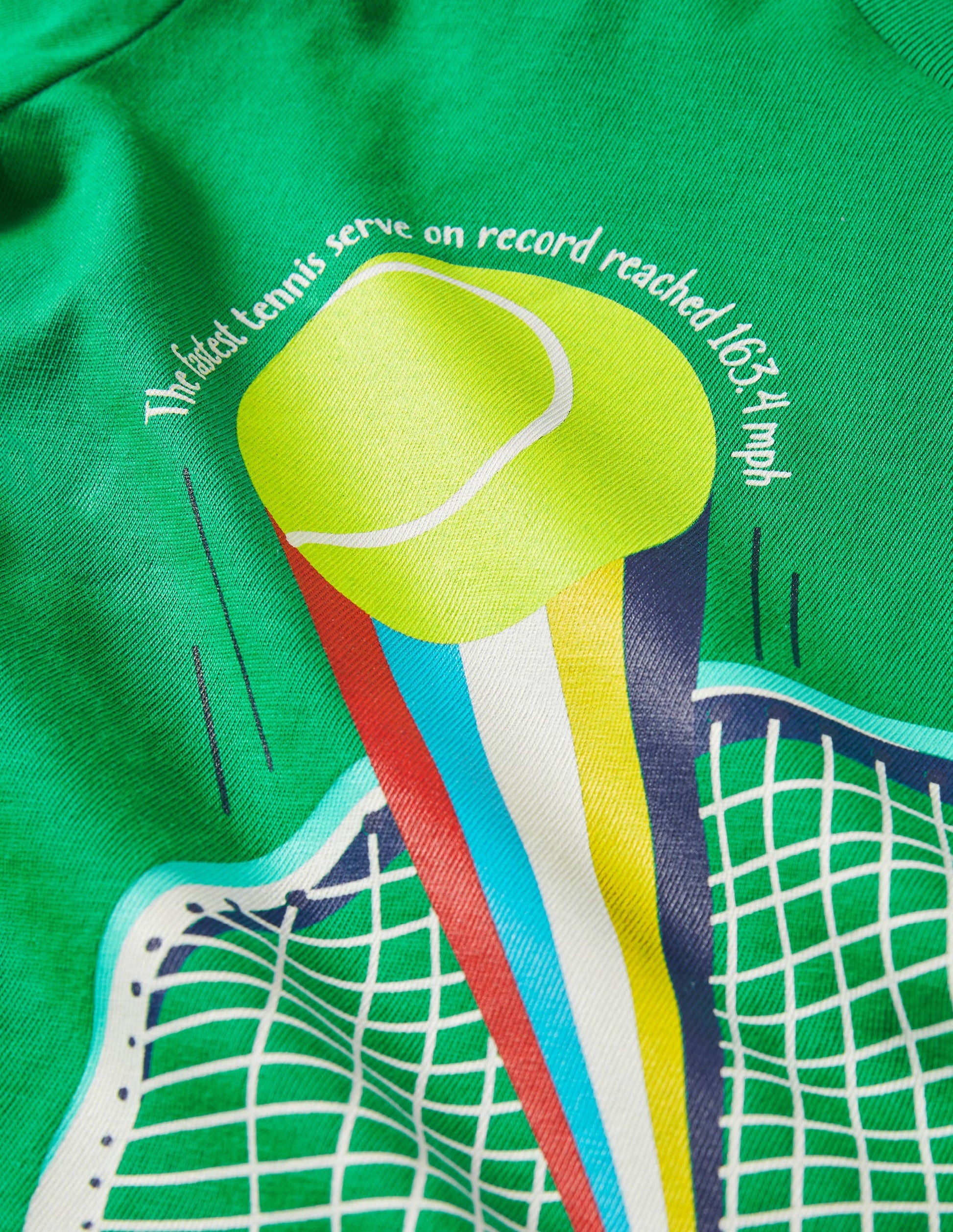 Sport Printed Graphic T-shirt-Highland Green Tennis-3