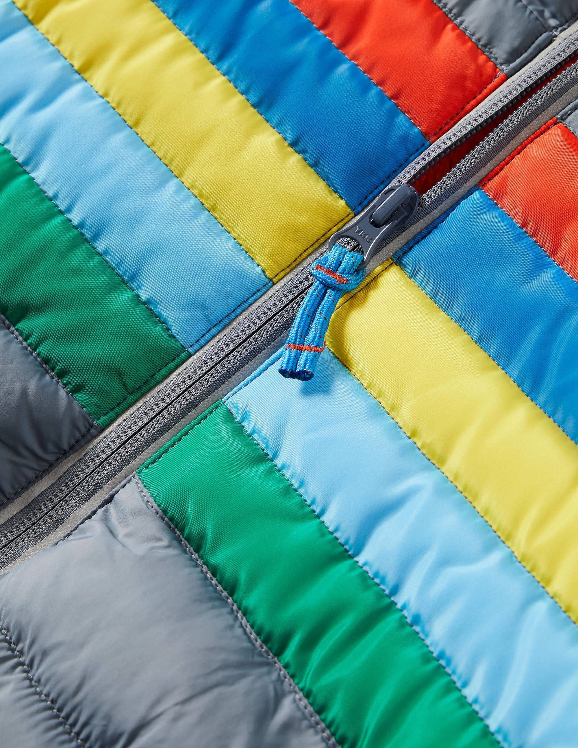 Cosy Pack-away Padded Jacket-Cobble Grey Rainbow - Image 3