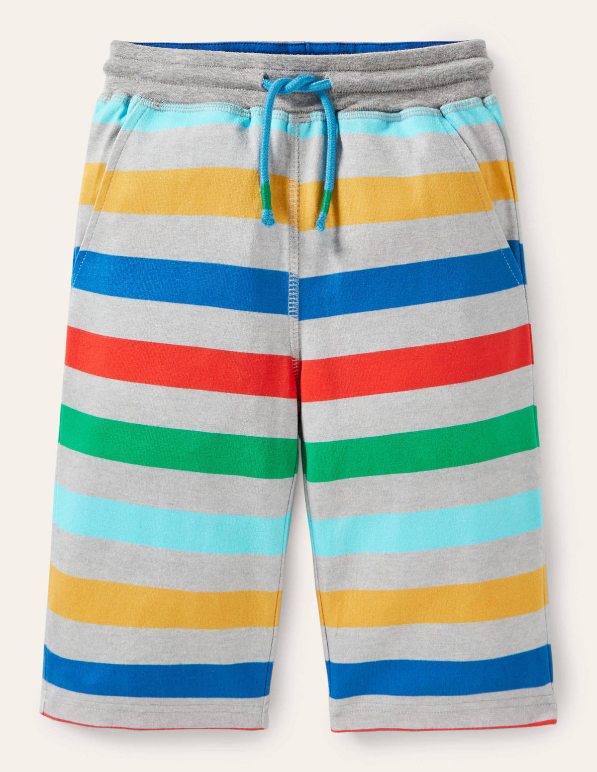 Jersey Baggies-Grey Rainbow Multi - Image 1