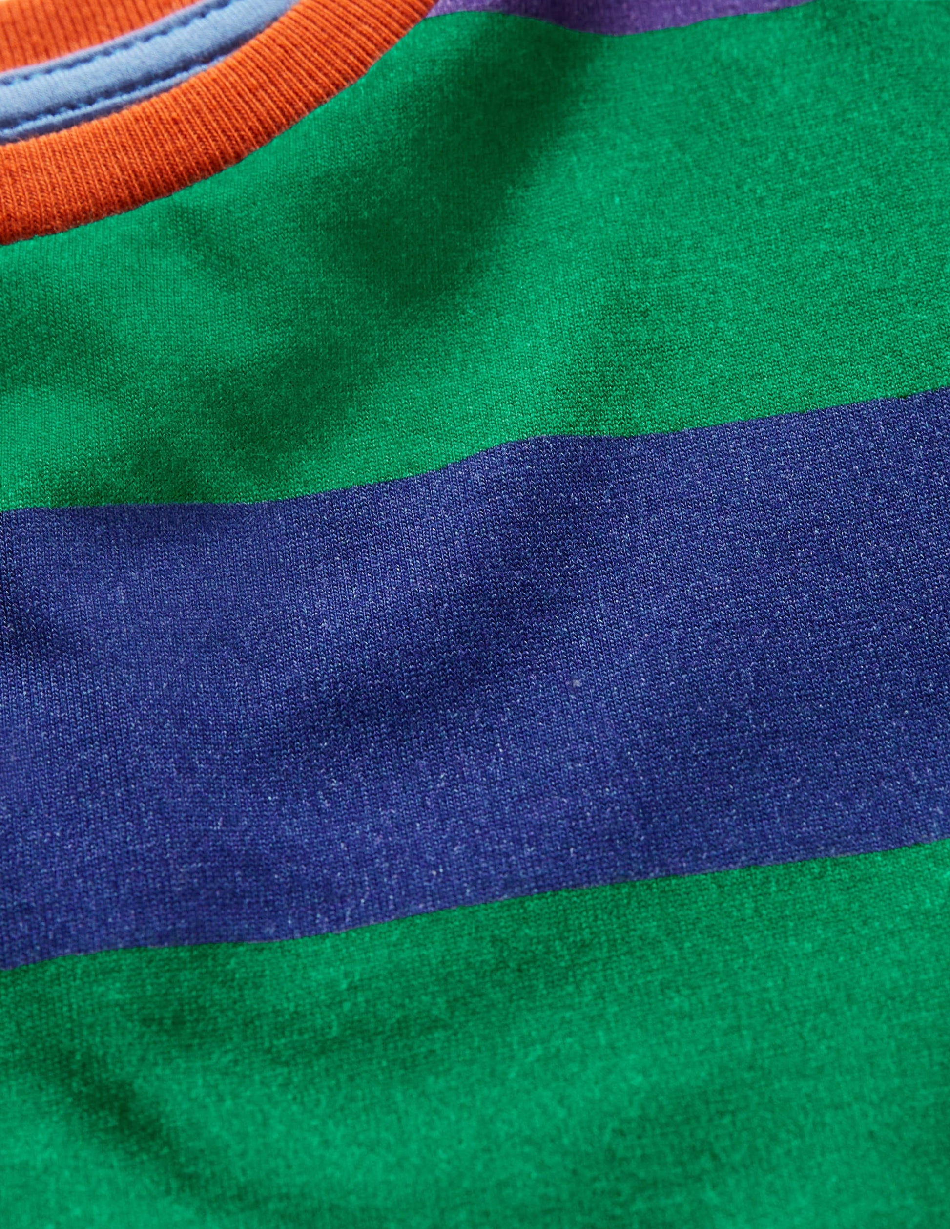 Slub Washed T-shirt-Green Pepper/Blue Wave-3