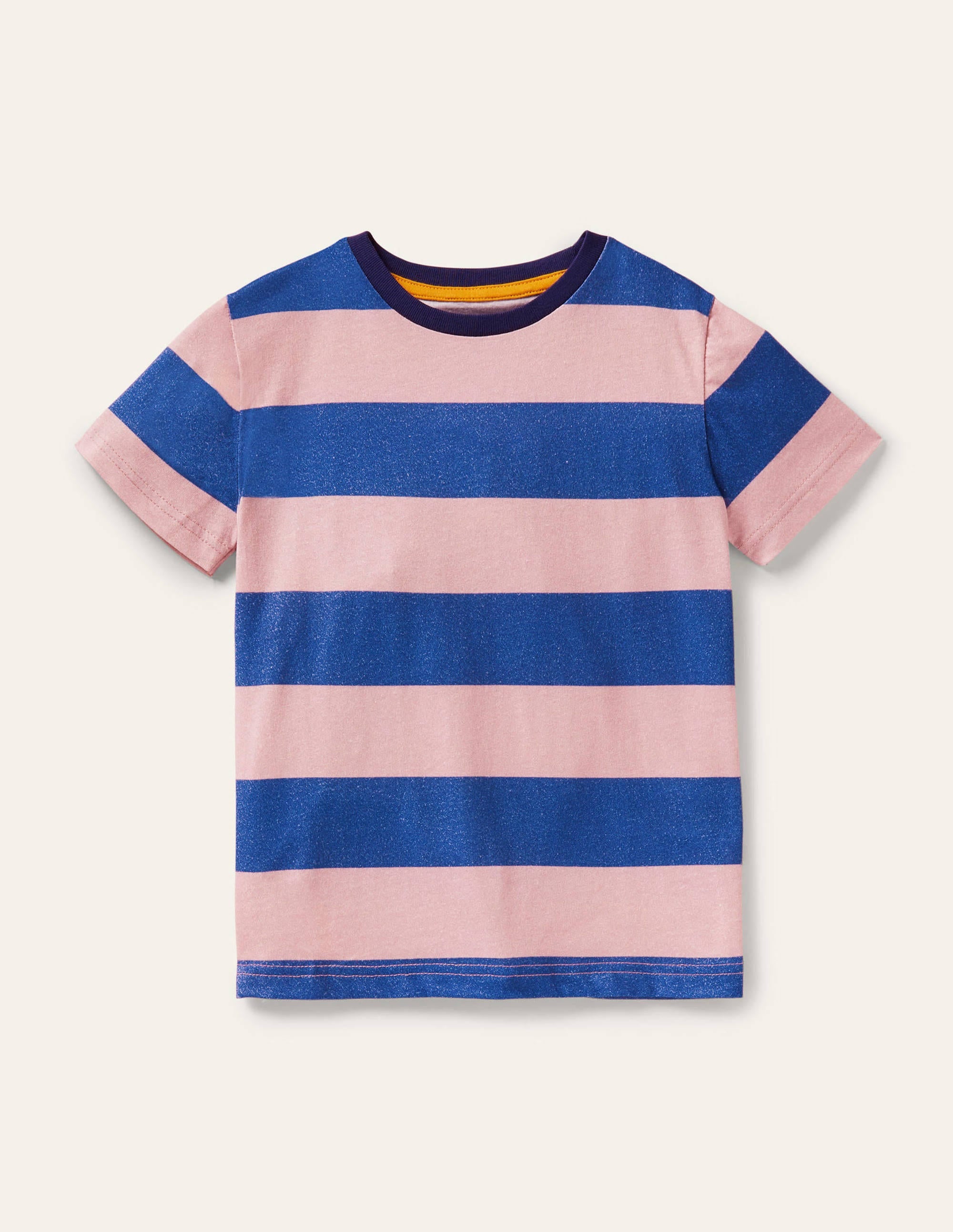 Slub Washed T-shirt-Boto Pink/Bright Marina - Image 1