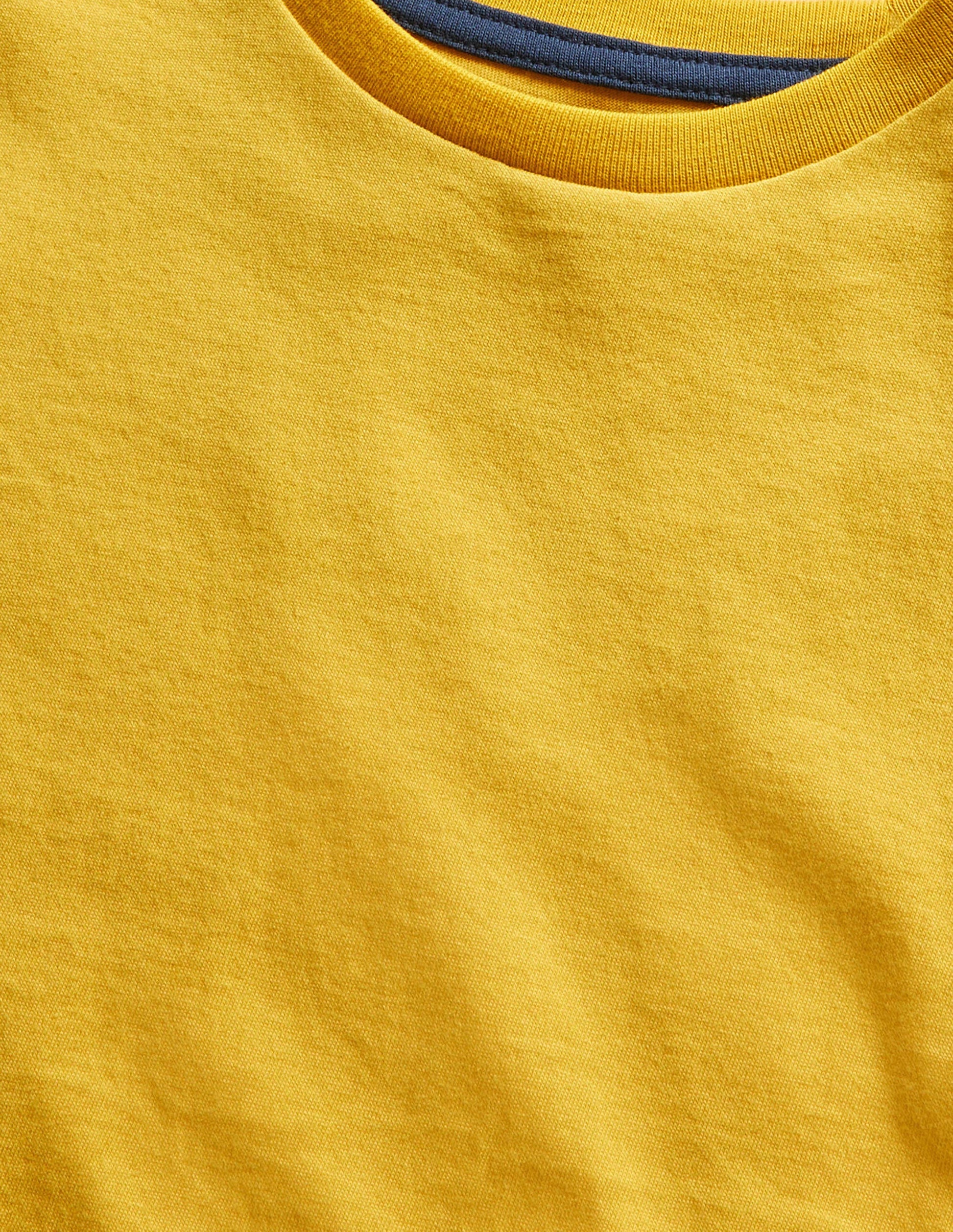Slub Washed T-shirt-Sweetcorn Yellow-3