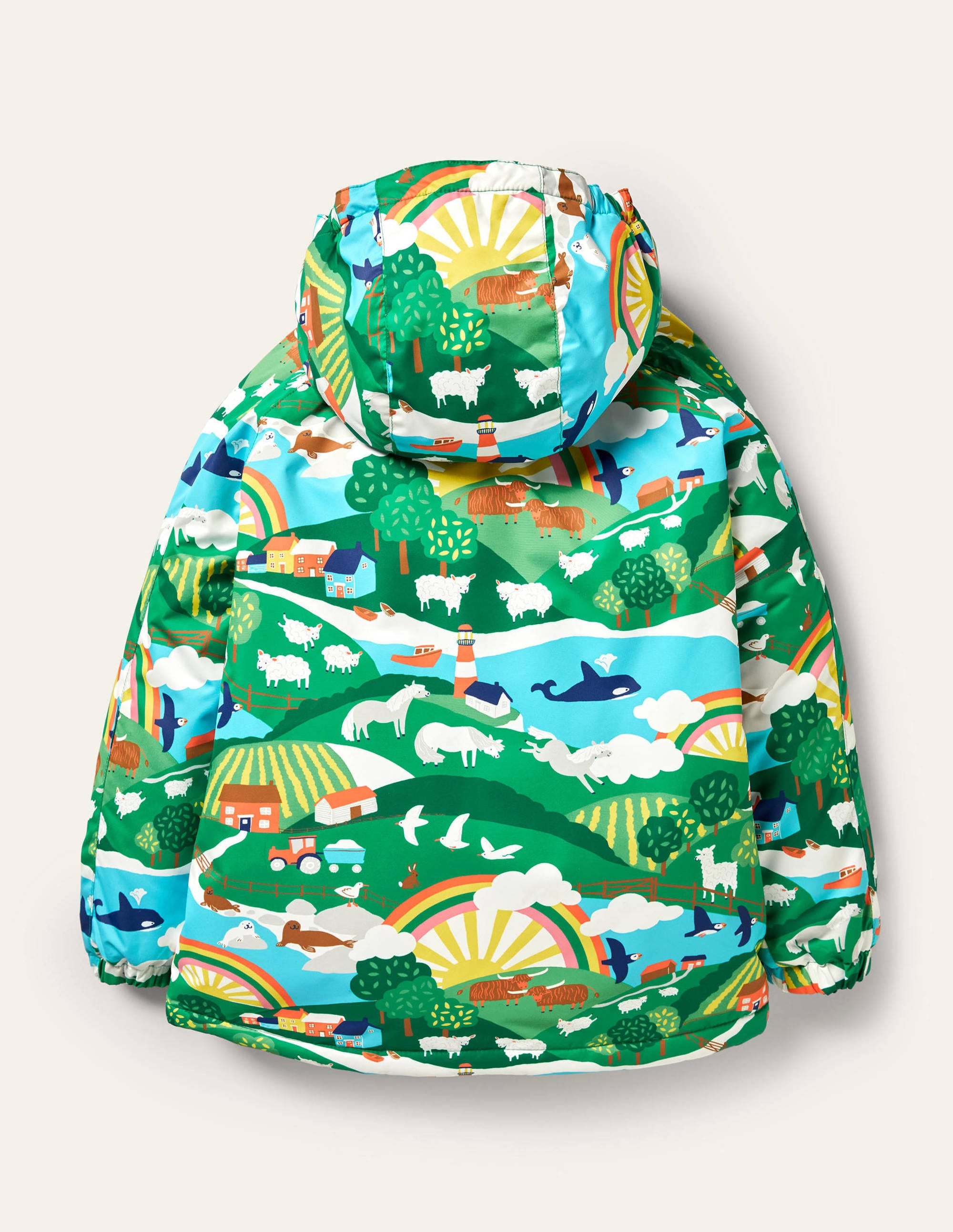 Cosy Sherpa-lined Anorak-Multi Shetland Sunrise - Image 2