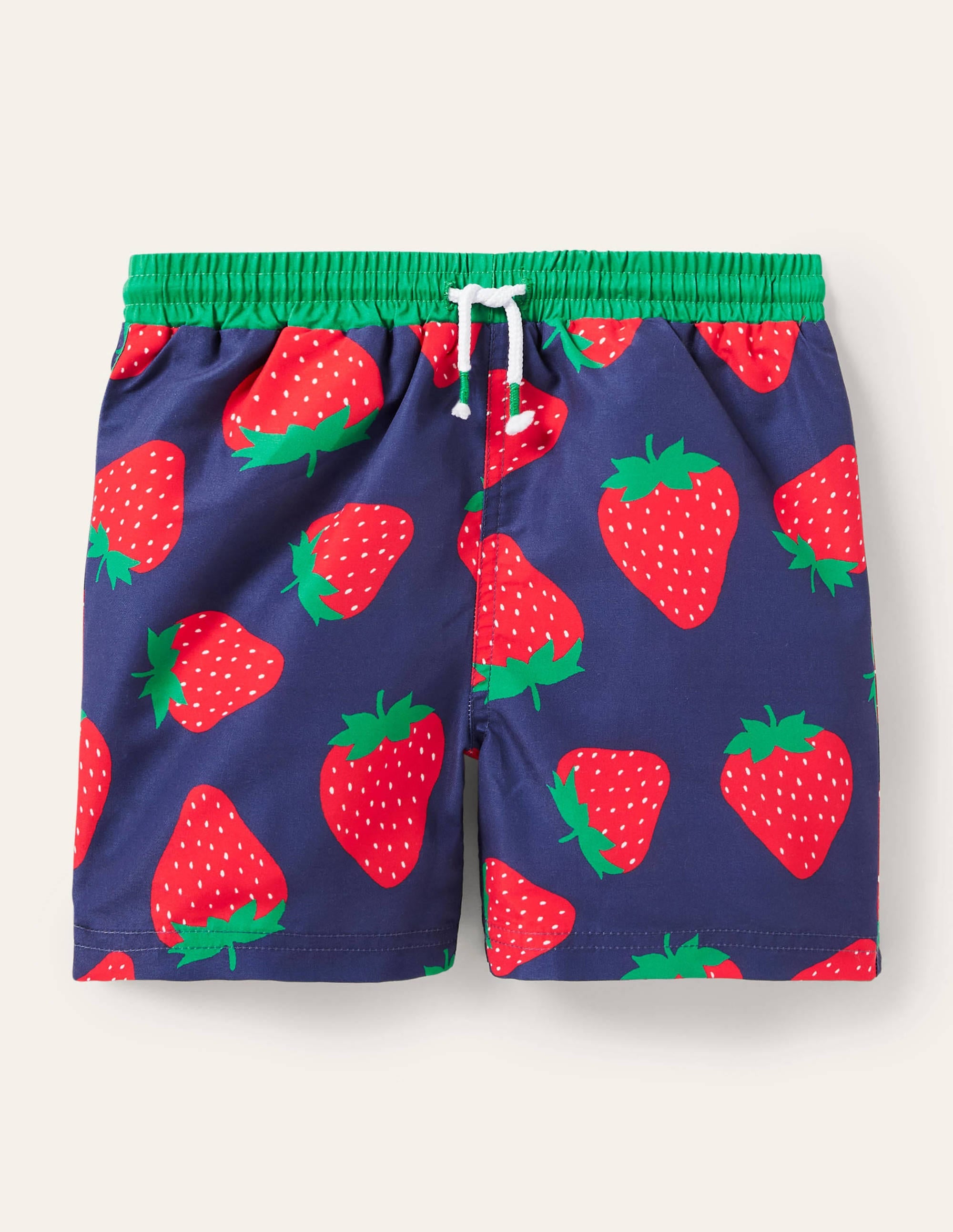 Swim Shorts-College Navy Strawberry - Image 1