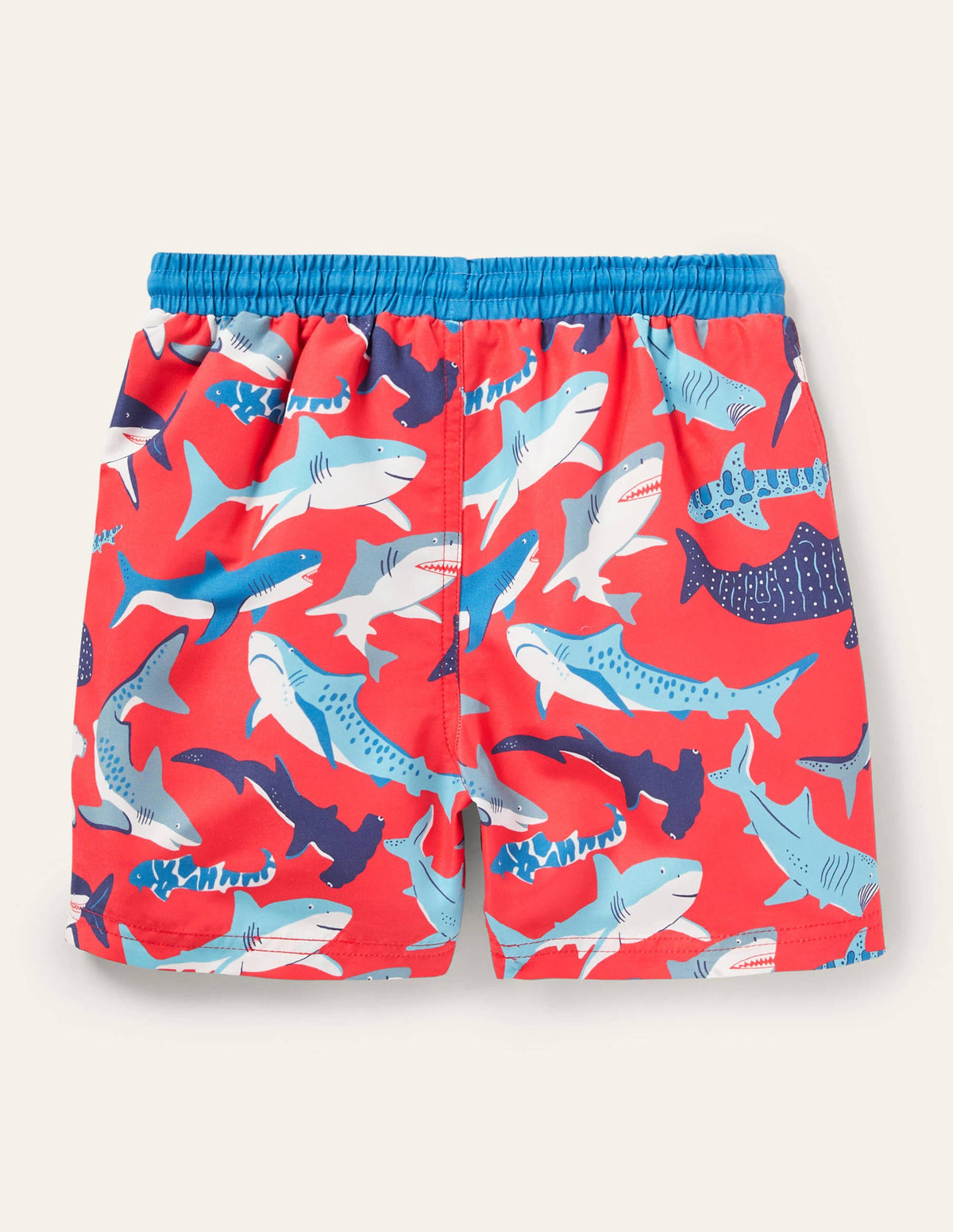 Swim Shorts-Soft Red Sharks - Image 2