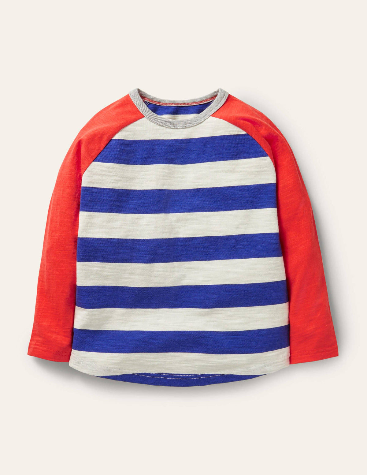 Raglan T-Shirt-Starboard Blue/Strawberry Red - Image 1