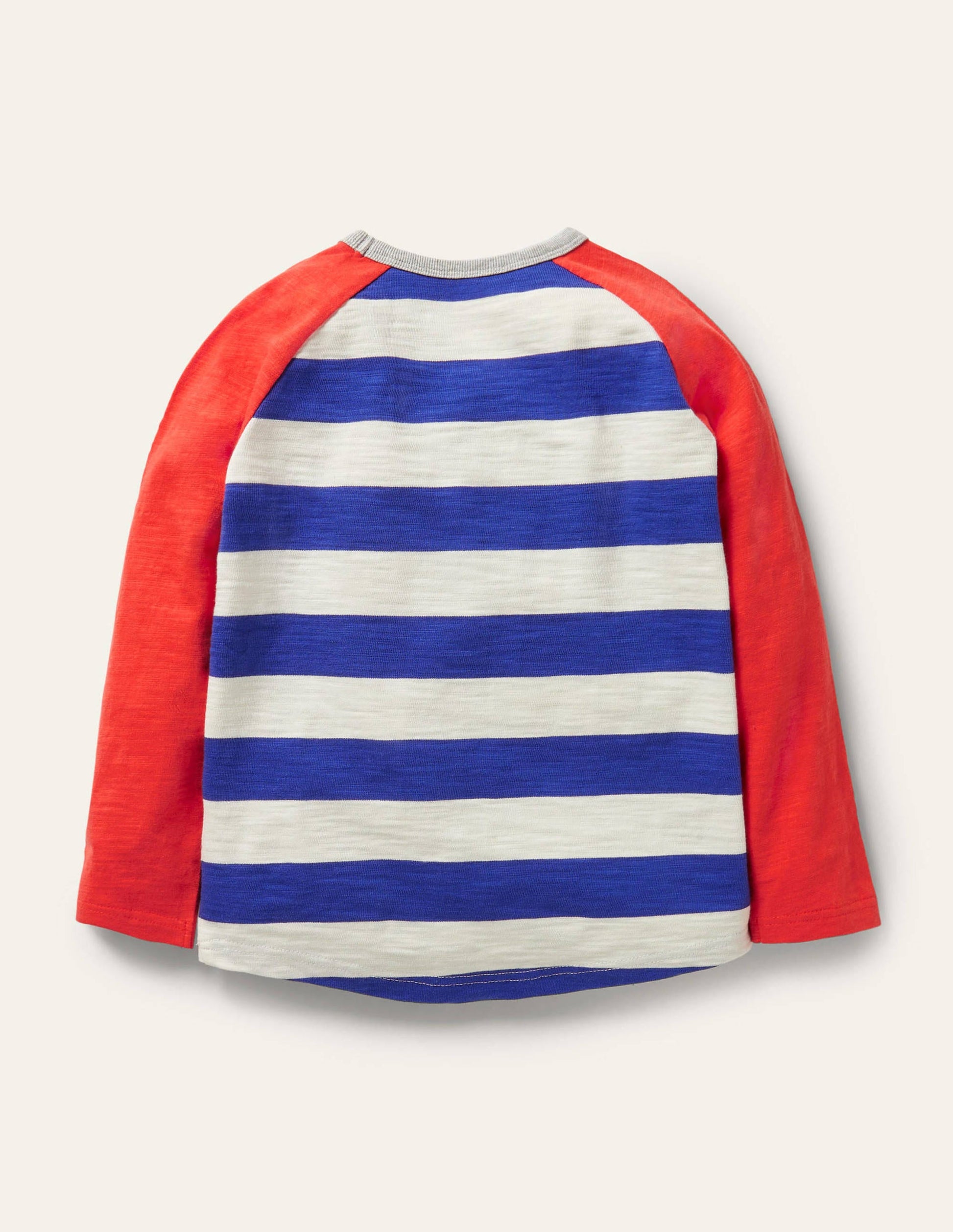 Raglan T-Shirt-Starboard Blue/Strawberry Red-2