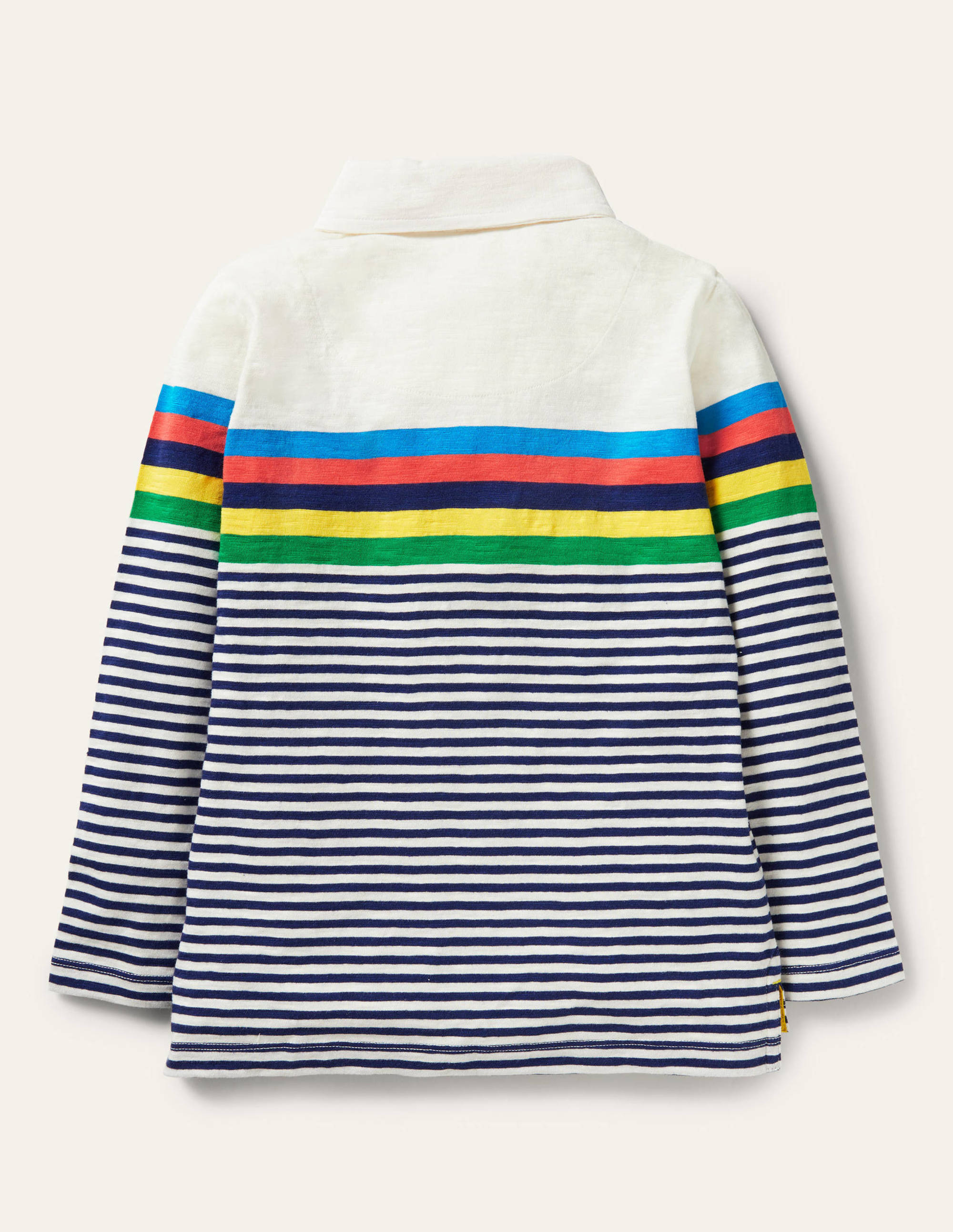 Supersoft Jersey Polo-Starboard Blue/Ivory Multi - Image 2