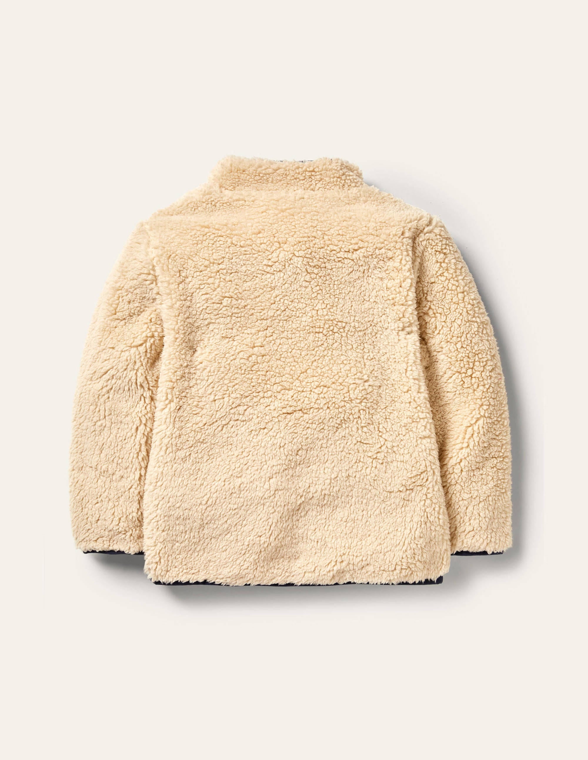 Reversible Zip-up Sweater-Ecru Rainbow - Image 2