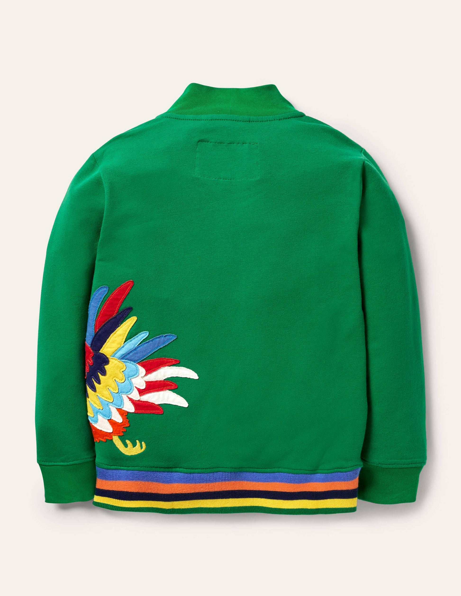 Cockerel Appliqué Track Jacket-Green Pepper Cockerel-2