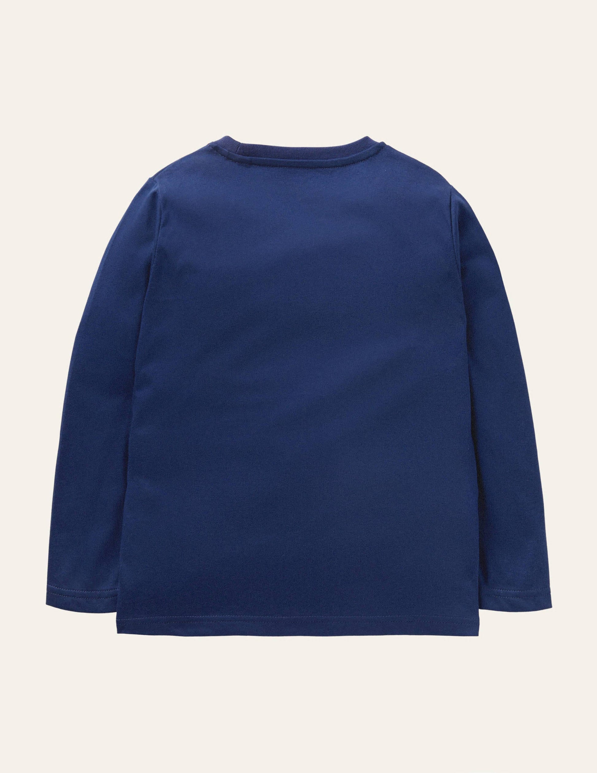 Double Flap Animal T-shirt-Starboard Blue Dinosaur-2