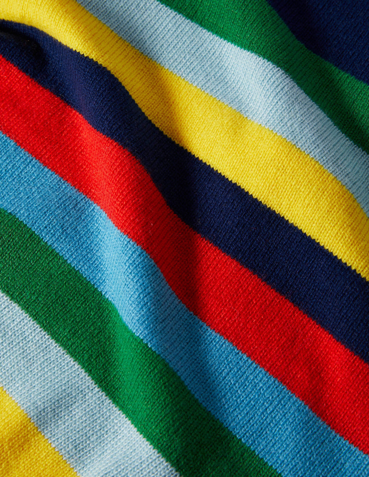 Colourblock Crew Jumper-College Navy/Rainbow-3