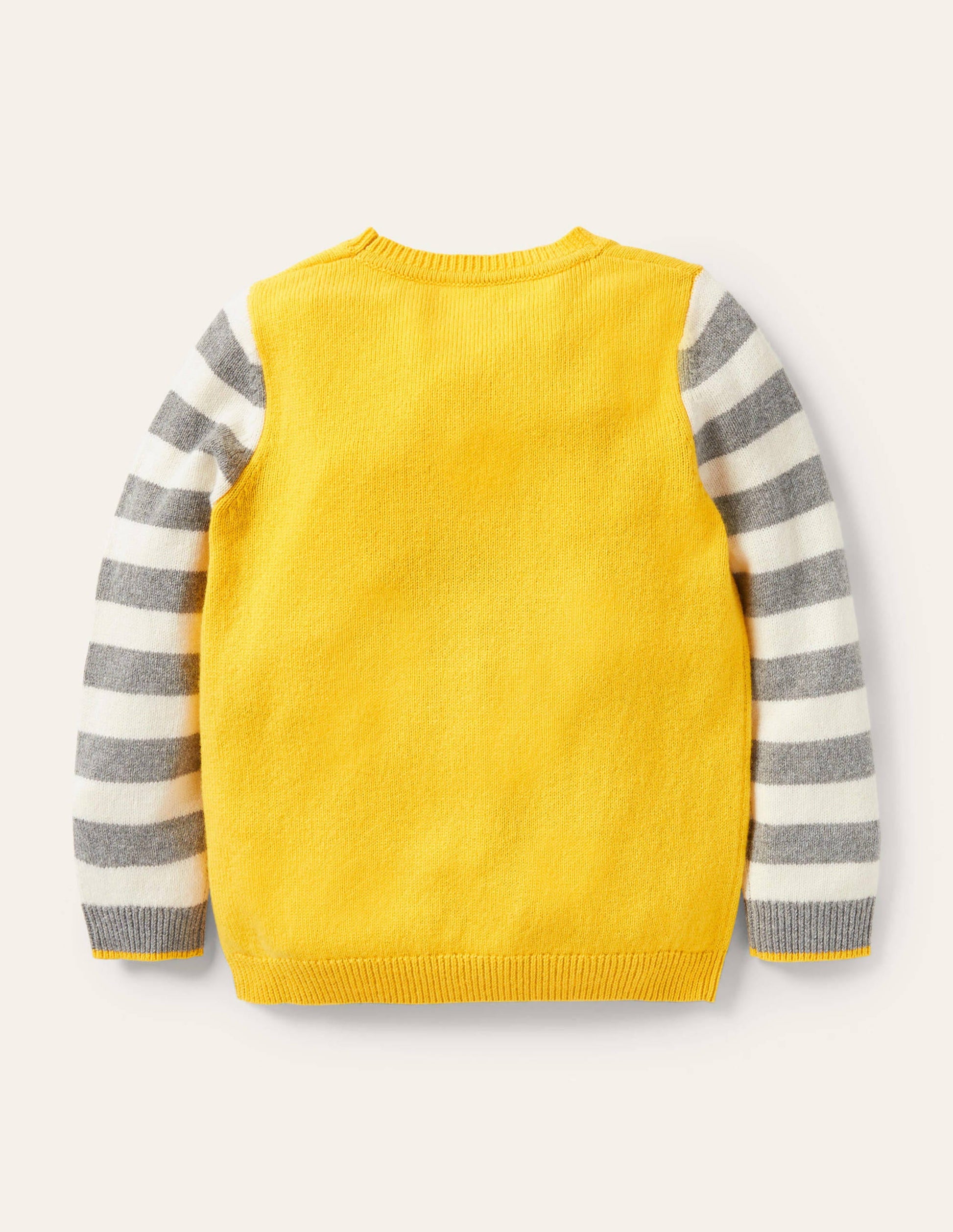 Animal Crew Neck Jumper-Sweetcorn Yellow Alpaca-2