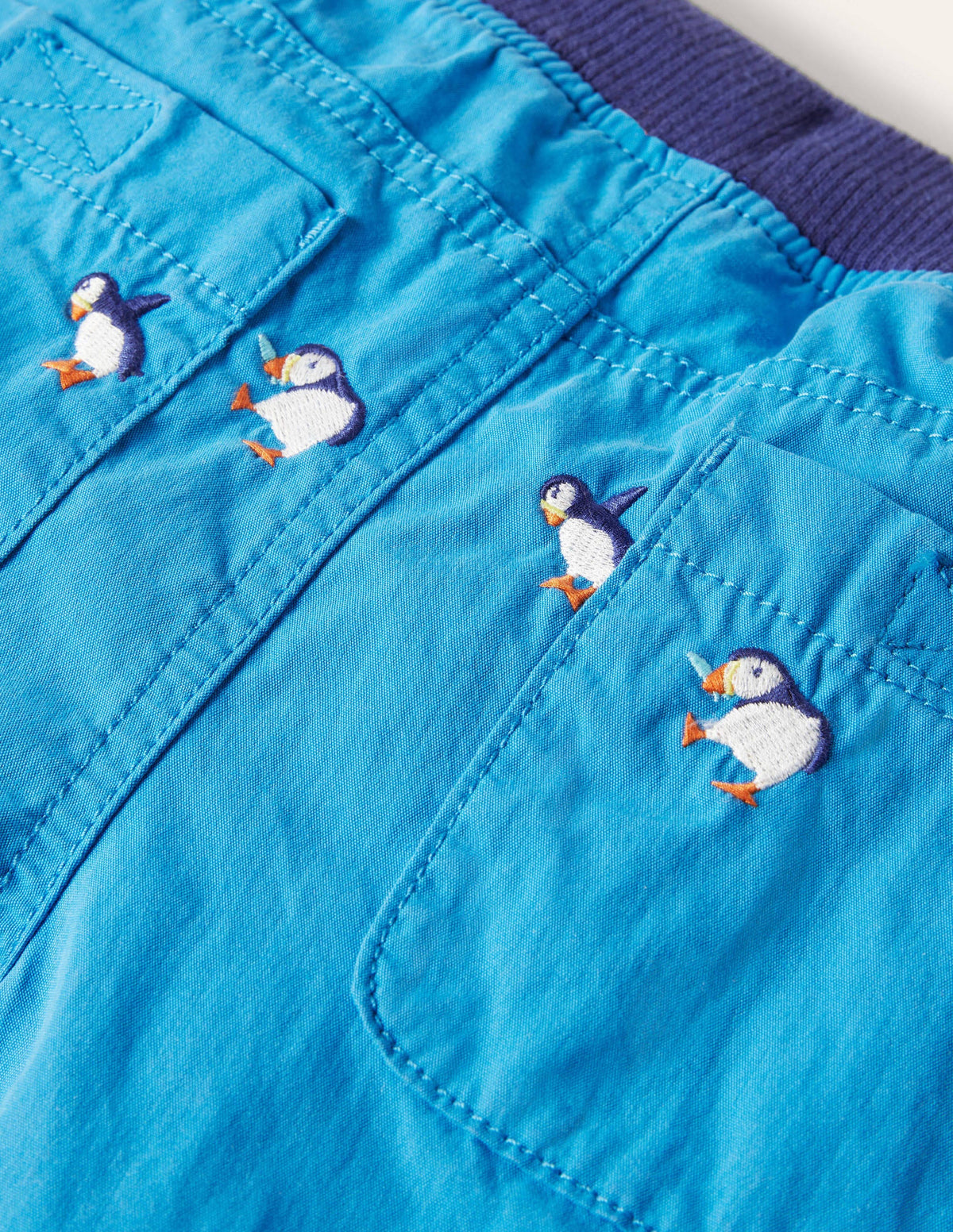 Adventure Shorts-Moroccan Blue Puffins - Image 3