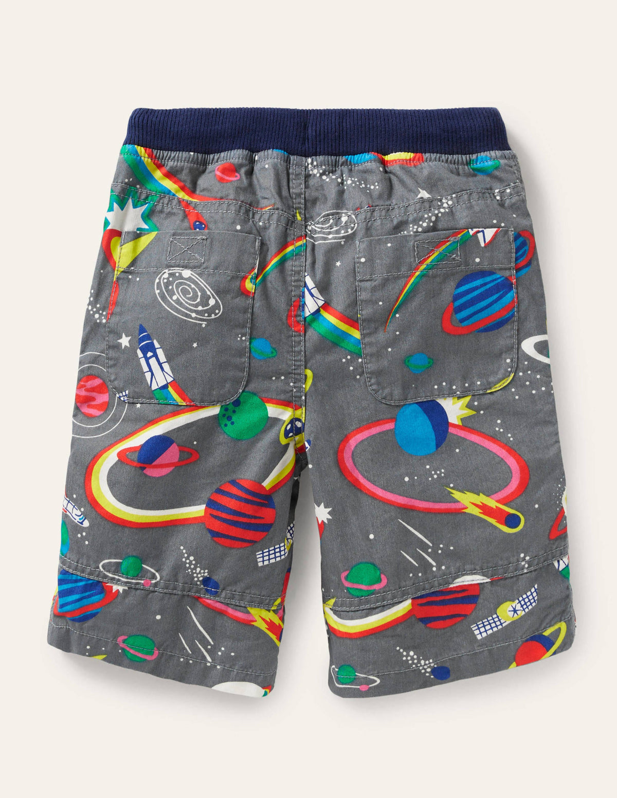Adventure Shorts-Cobble Grey Rainbow Space - Image 2