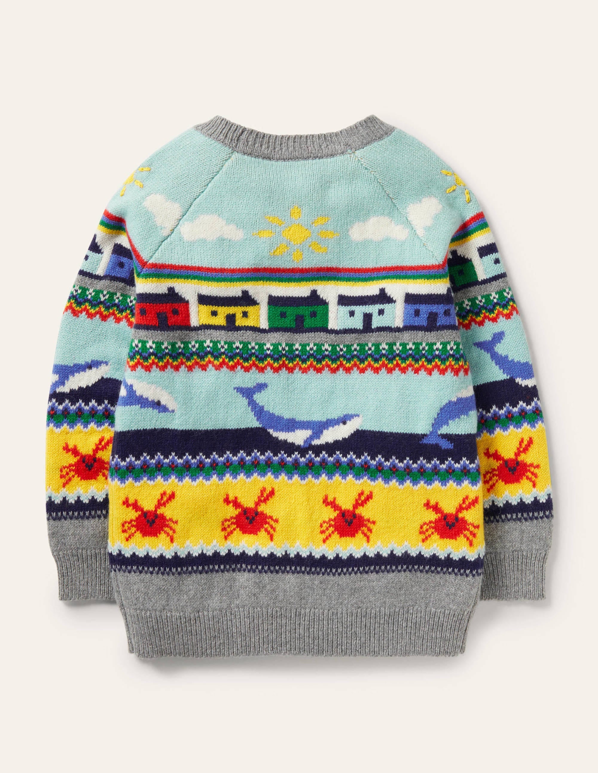 Seaside Fair Isle Jumper-Whales Fair Isle - Image 2