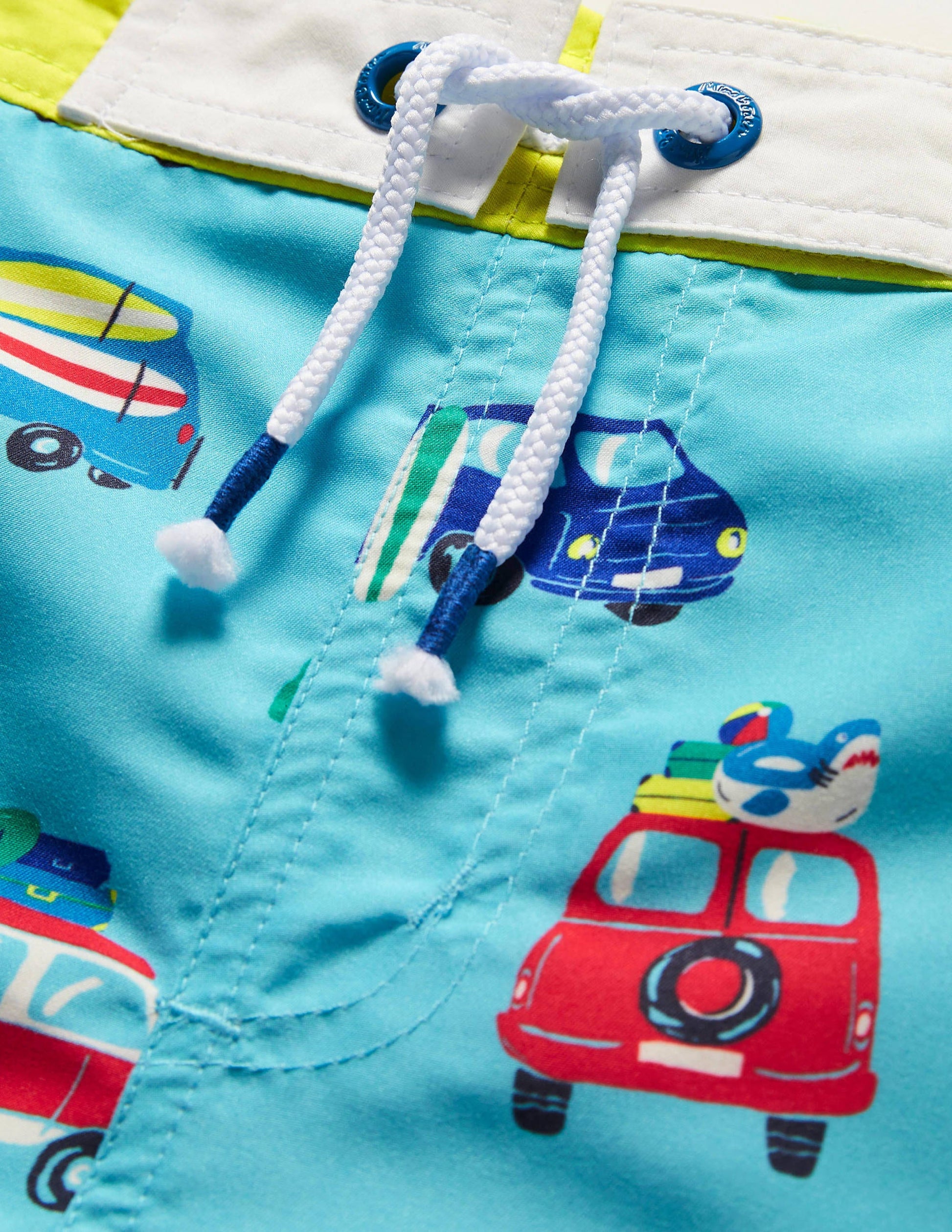 Surf Shorts-Aqua Blue Surf Vans-3