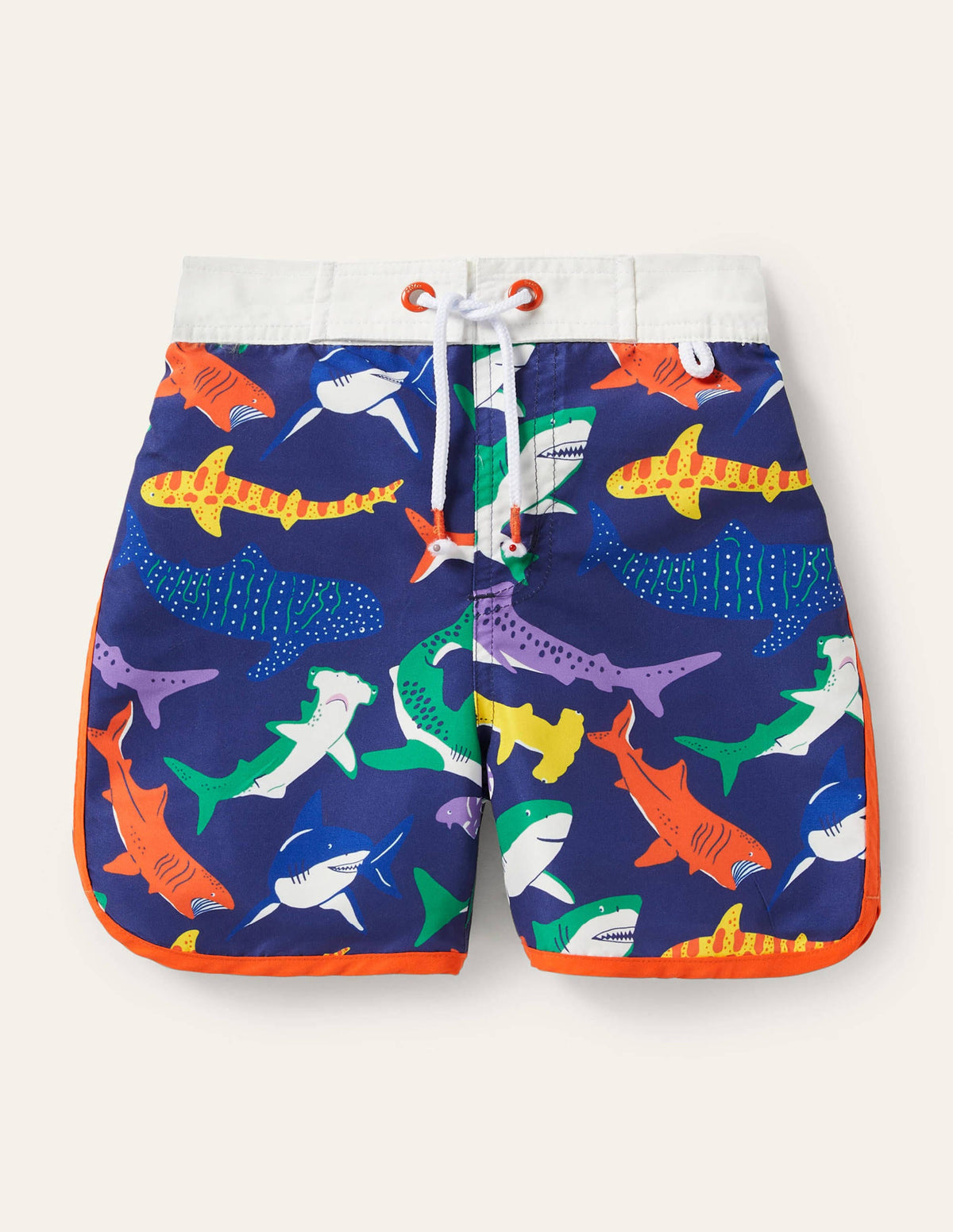 Surf Shorts-Starboard Blue Multi Sharks - Image 1