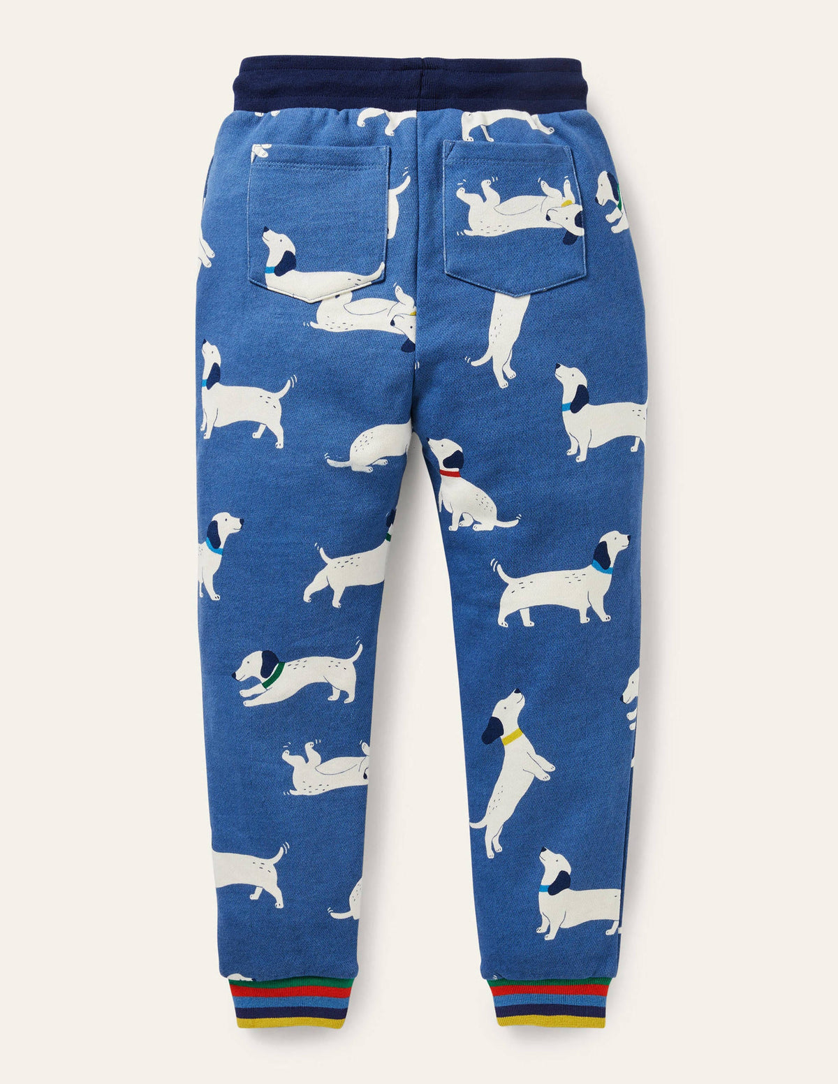 Printed Joggers-Venice Blue Sausage Dogs-2